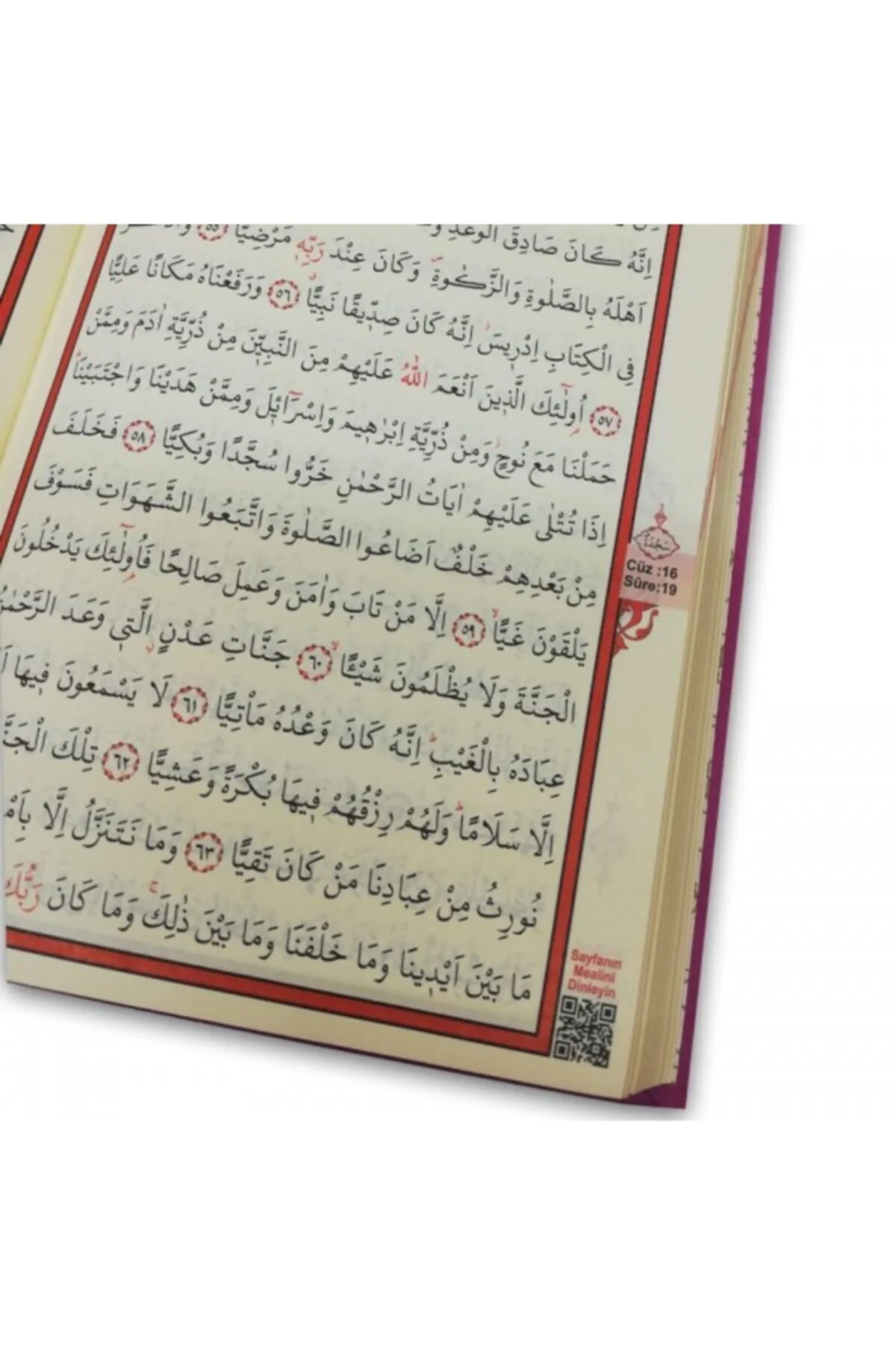 Ortaboy Termo Deri Kuranı Kerim Pembe