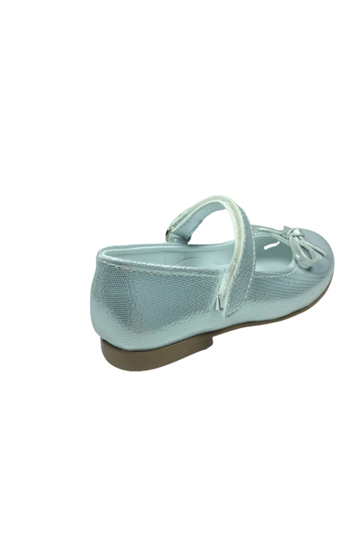 Ortaç Emt Bebe Gümüş Rugan Bıyık Fiyonk Kız Çocuk Babet Abiye Aya