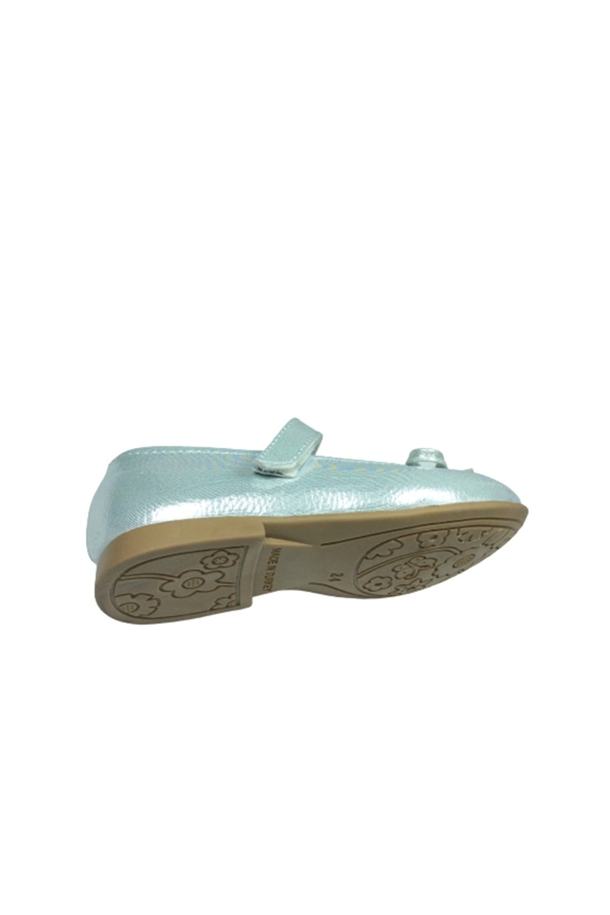 Ortaç Emt Bebe Gümüş Rugan Bıyık Fiyonk Kız Çocuk Babet Abiye Aya