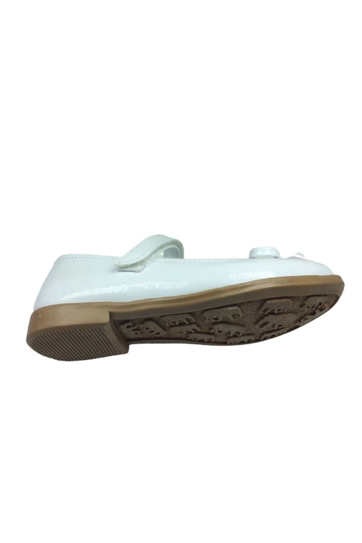 Ortopedikal Ortaç Emt Patik Beyaz Rugan Bıyık Fiyonk Kız Çocuk Babet Abiye Ay