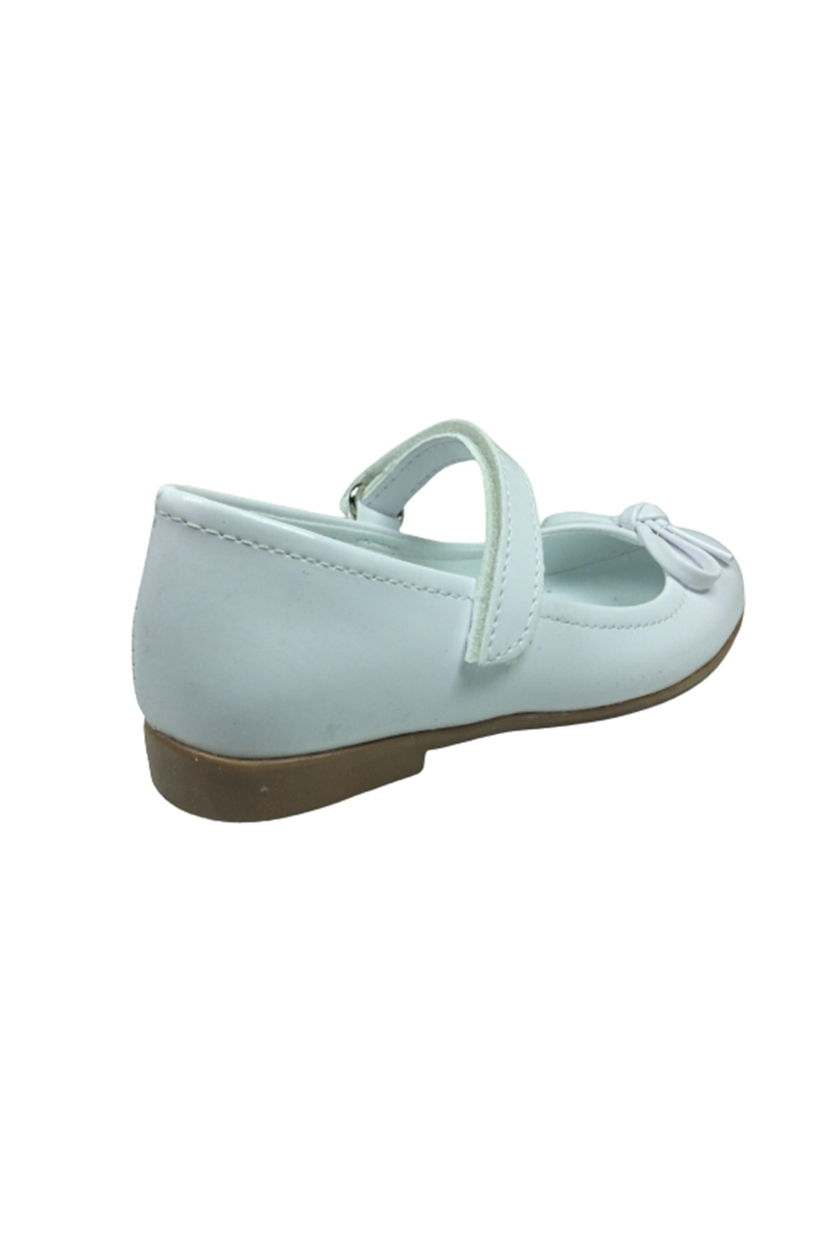 Ortopedikal Ortaç Emt Patik Beyaz Rugan Bıyık Fiyonk Kız Çocuk Babet Abiye Ay