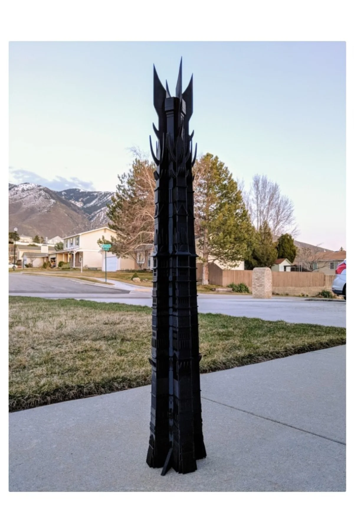 Orthanc Kulesi 90 Cm Saruman'ın Kulesi Isengard Lotr Yüzüklerin Efendisi (DEV BOY)