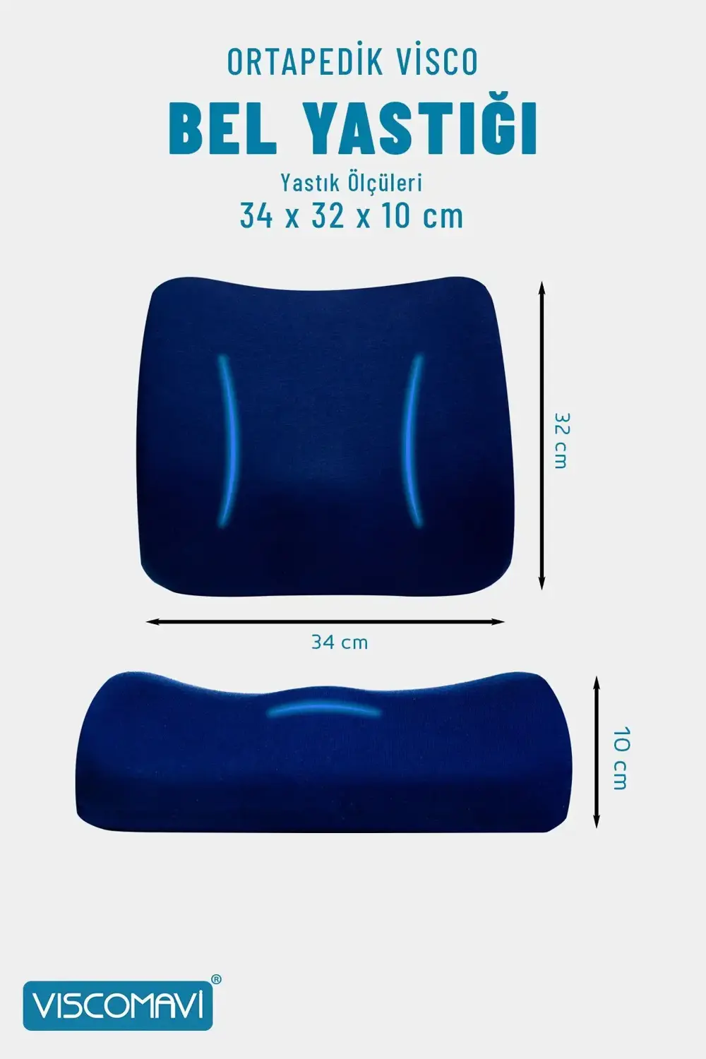 Ortopedik Bel Destek Yastığı Sandalye Ofis Sırt Dayama Minderi