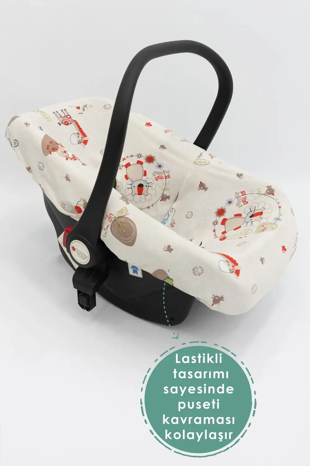 Mordesign Ortopedik Bel Destekli Bebek Puset Minderi Ve Çarşaf 2'Li Set, Çi