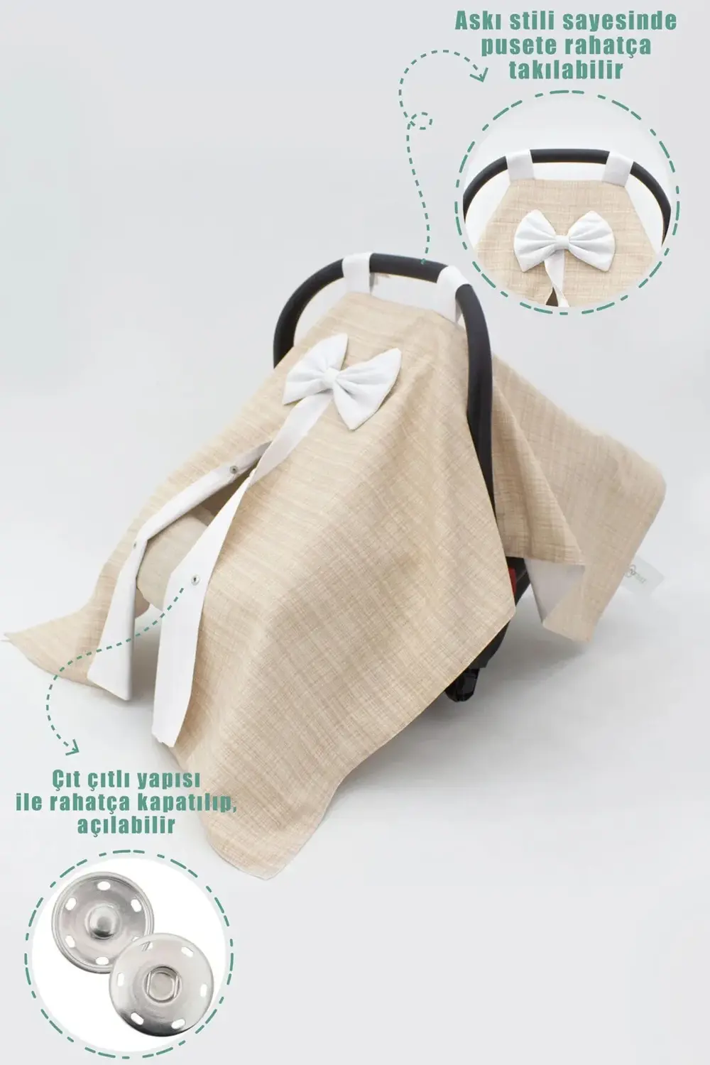 Mordesign Ortopedik Bel Destekli Puset Minder, Örtü Ve Çarşaf Set, Gökkuşağ