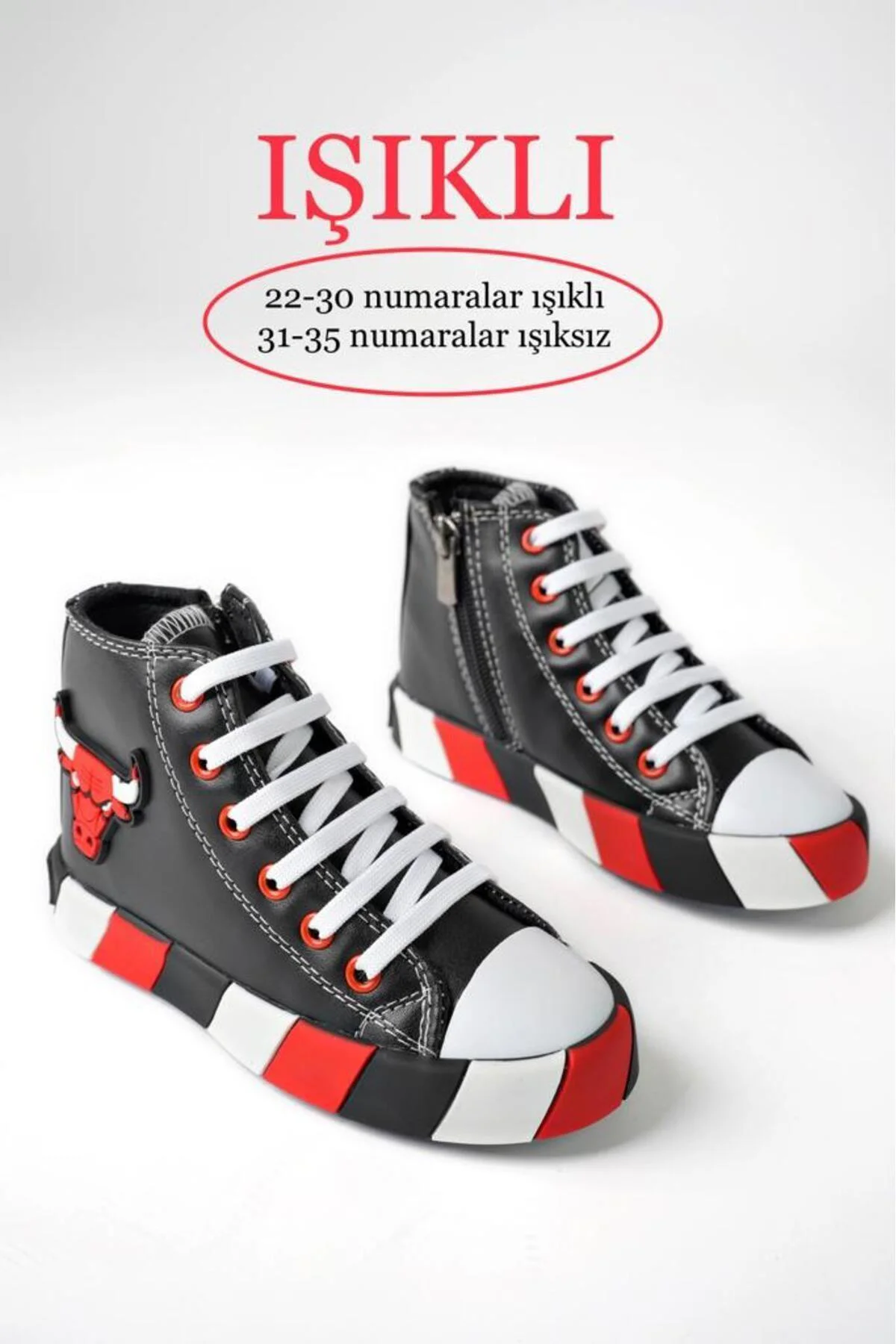 Ortopedik Işıklı Chicago Bulls Sneakers