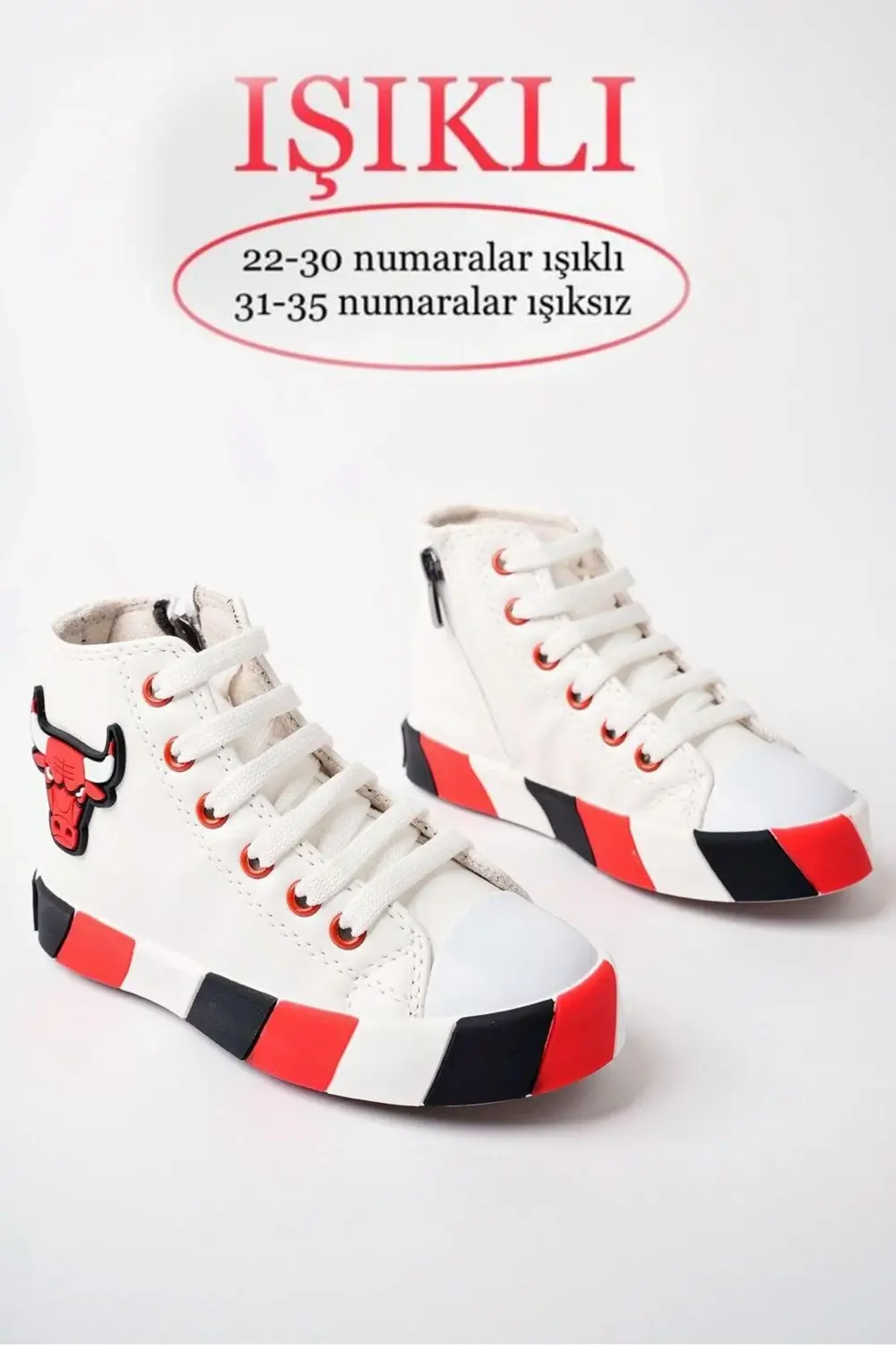 Ortopedik Işıklı Chicago Bulls Sneakers