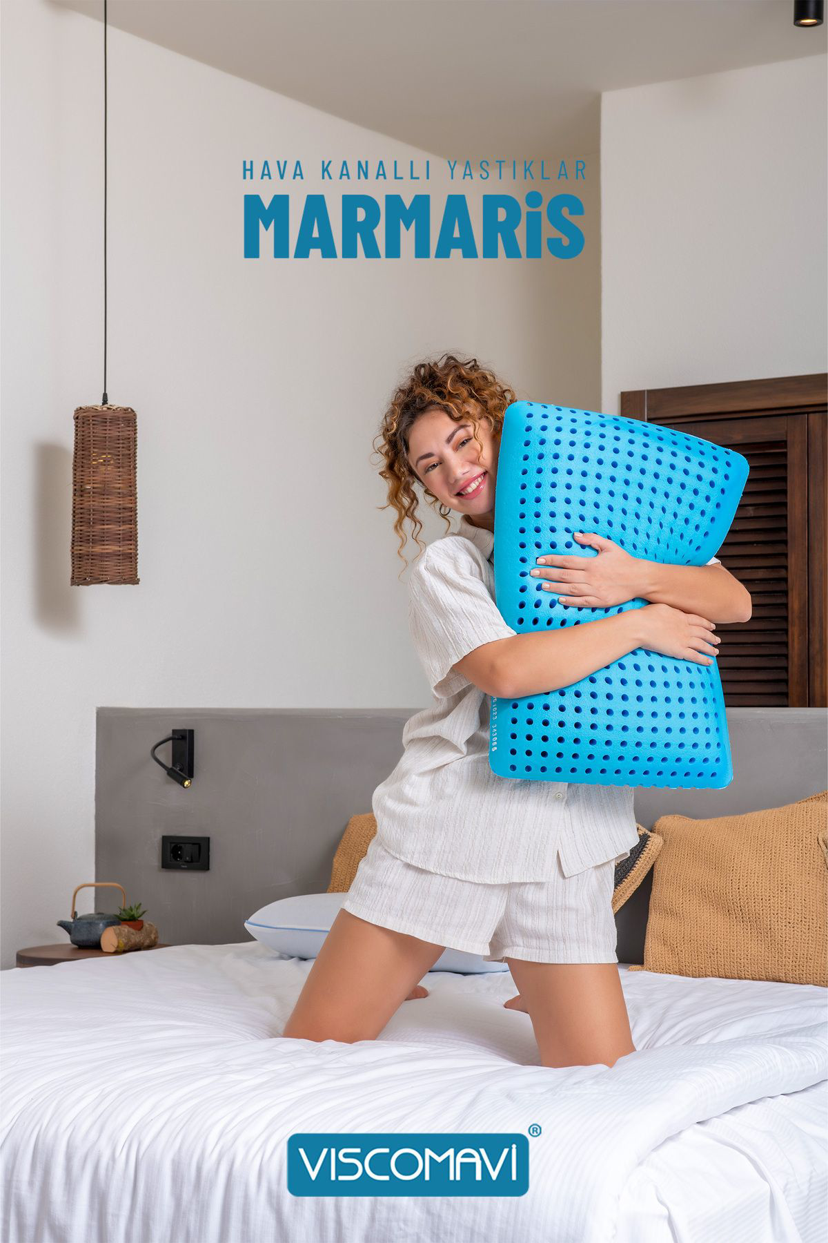 Viscomavi Ortopedik Visco Yastık (Marmaris Hava Kanalli Klasik Visco Yastik