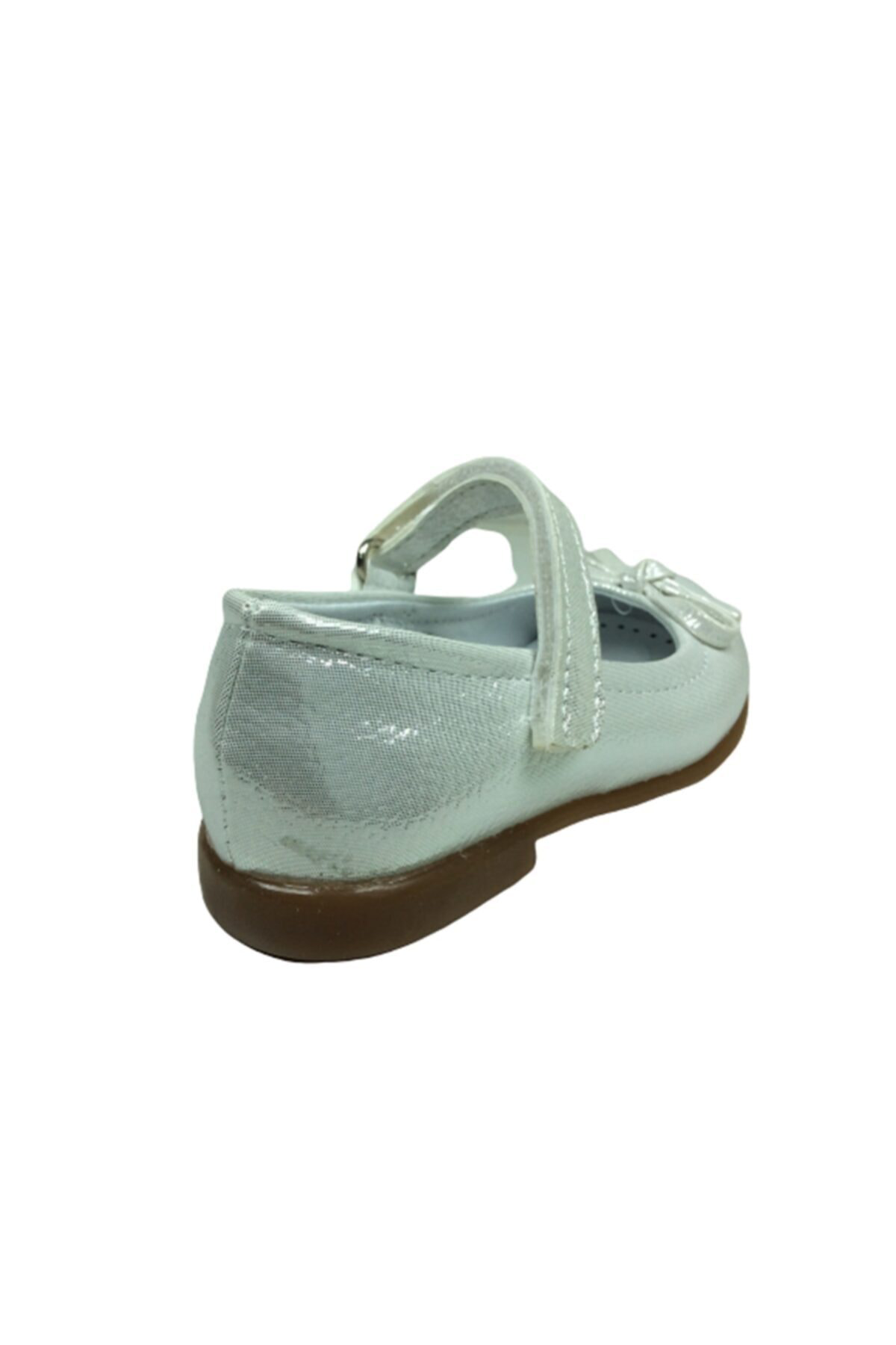 Ortopedika Bebe babet Gümüş Parlak Kız Çocuk Ayakkabı Cırtlı Içi