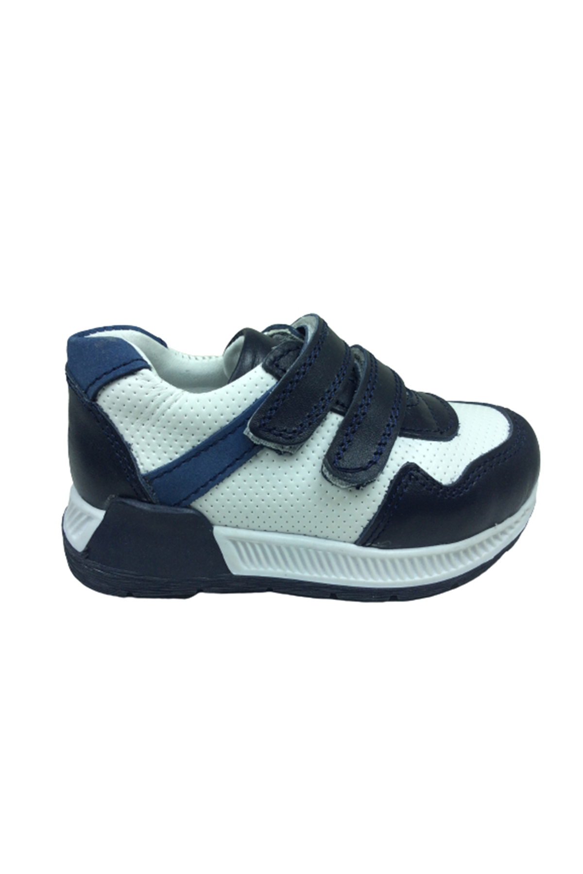 Raduno Ortopedikal Bebe Erkek Çocuk Spor Ayakkabı 2 Lacivert-Beyaz Cırtl