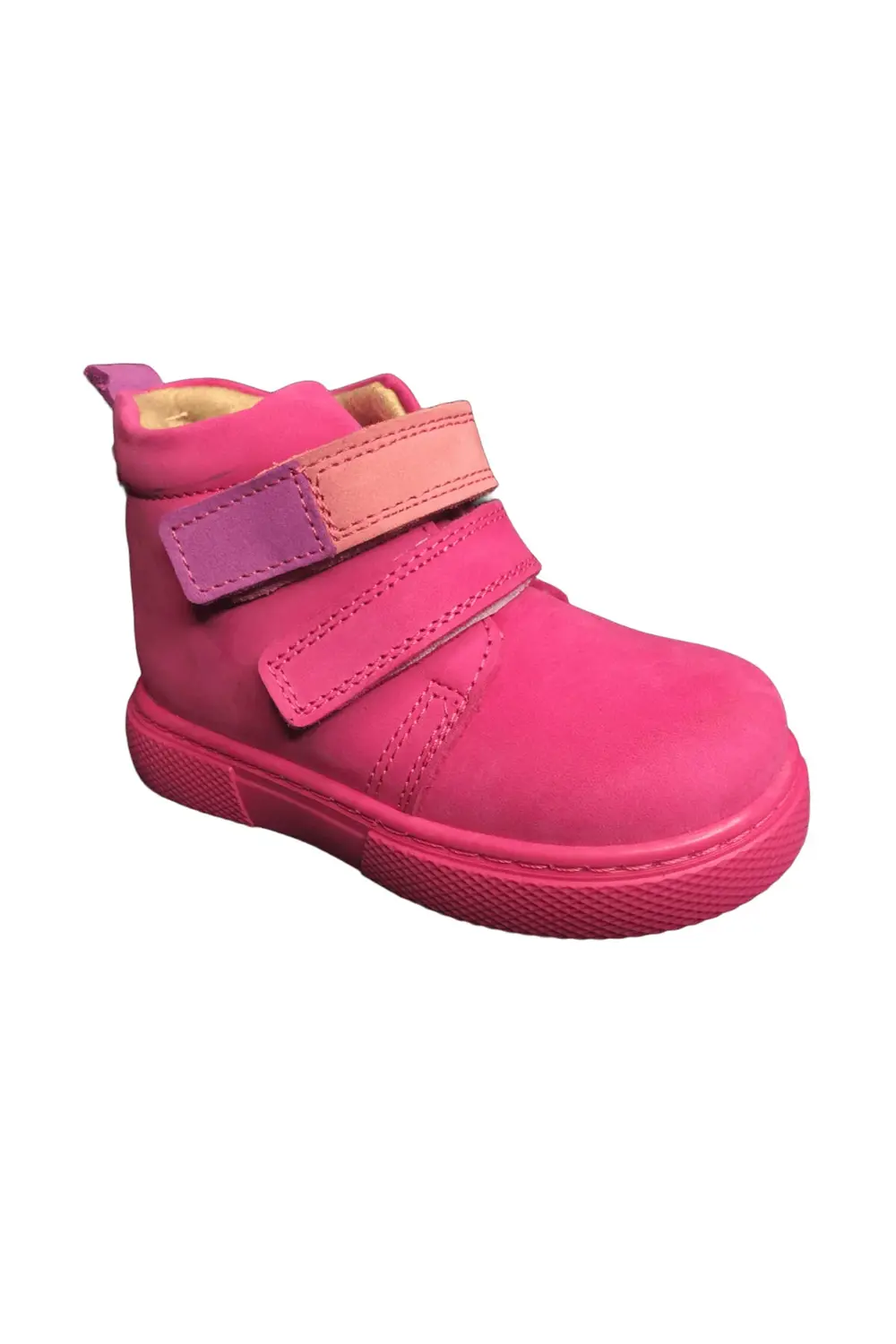 OrtopedikAL1001 Ridente Pembe Bebe Kız Çocuk Bot % 100 DERİ Anato
