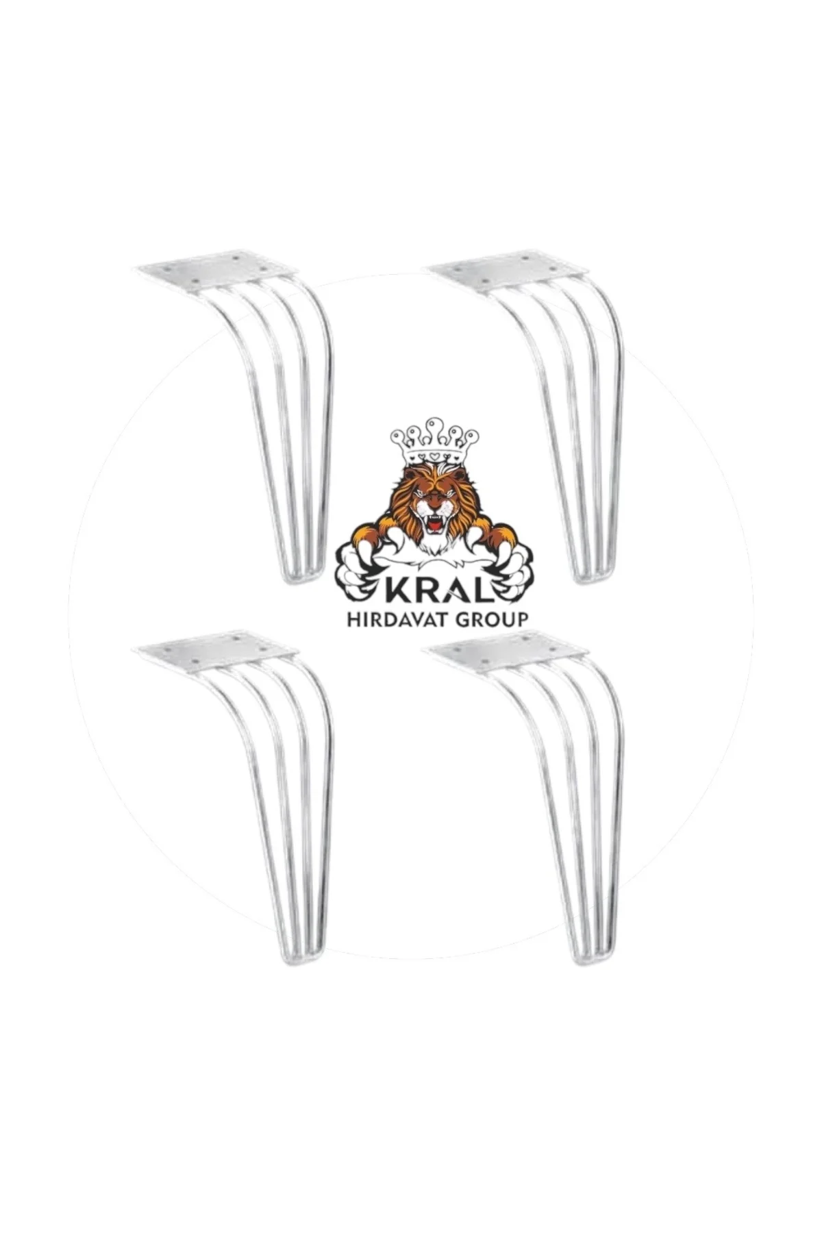 Örümcek 18cm krom renk Metal Mobilya, Dolap, Koltuk, Kanepe, Tv Ünitesi Ayakları Metal dört adet