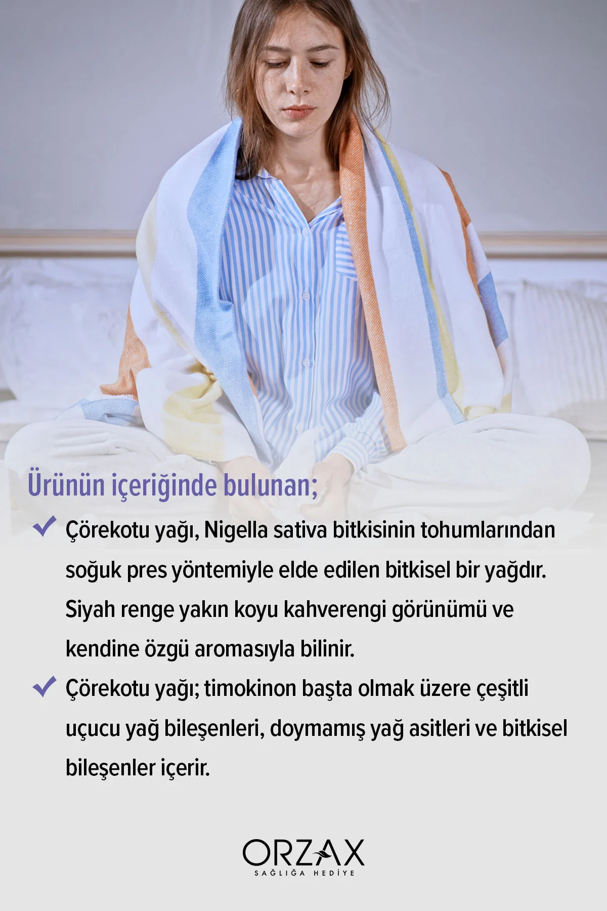 Orzax Çörek Otu Yağı 1000mg 60 Kapsül