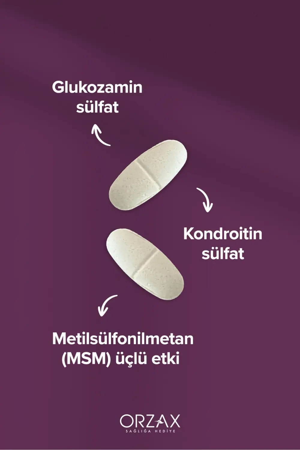 Orzax Cosakondrin MSM 60 Tablet Orzax Cosakondrin MSM 60 Tablet