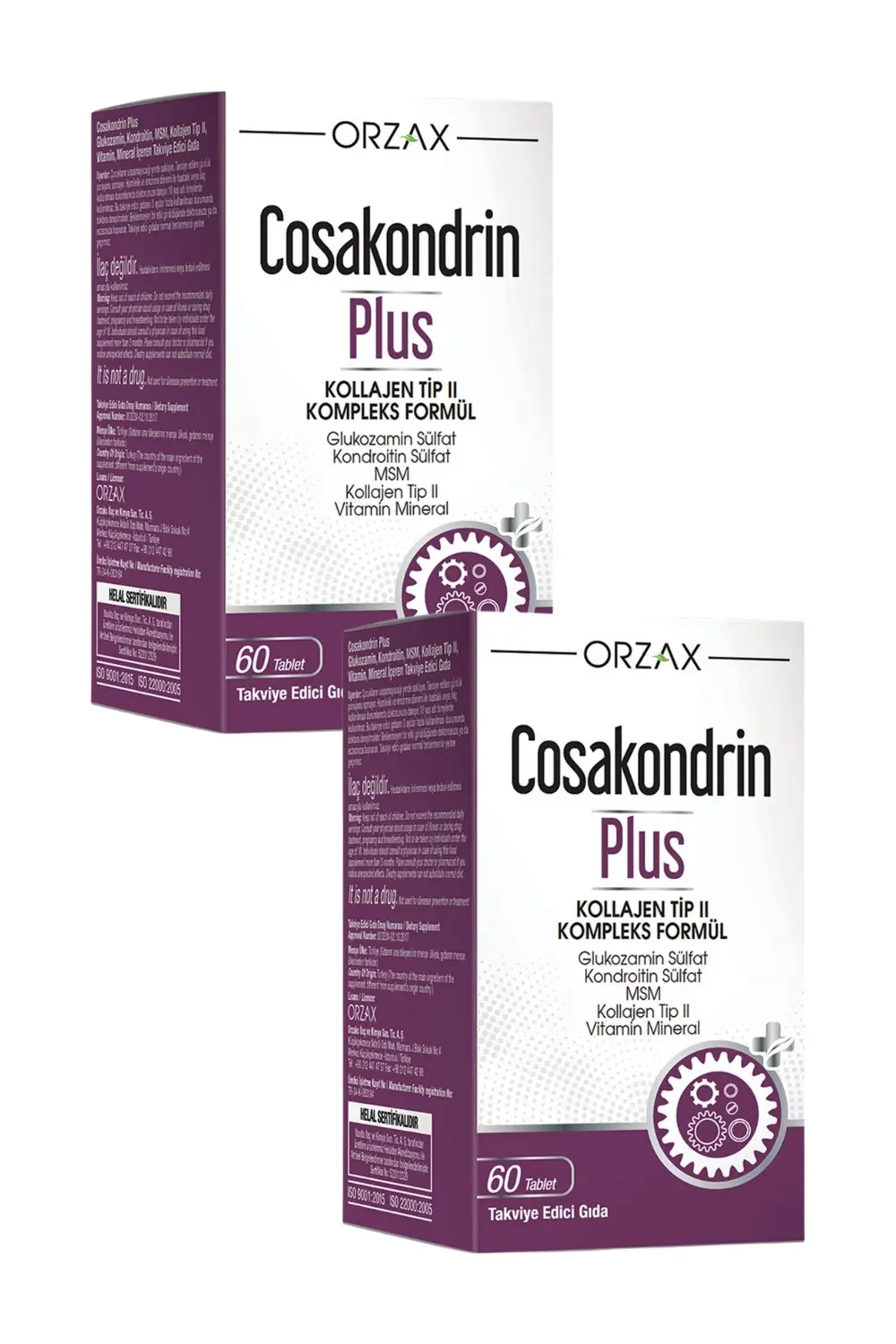 Orzax Cosakondrin Plus 60 Tablet x 2 Adet
