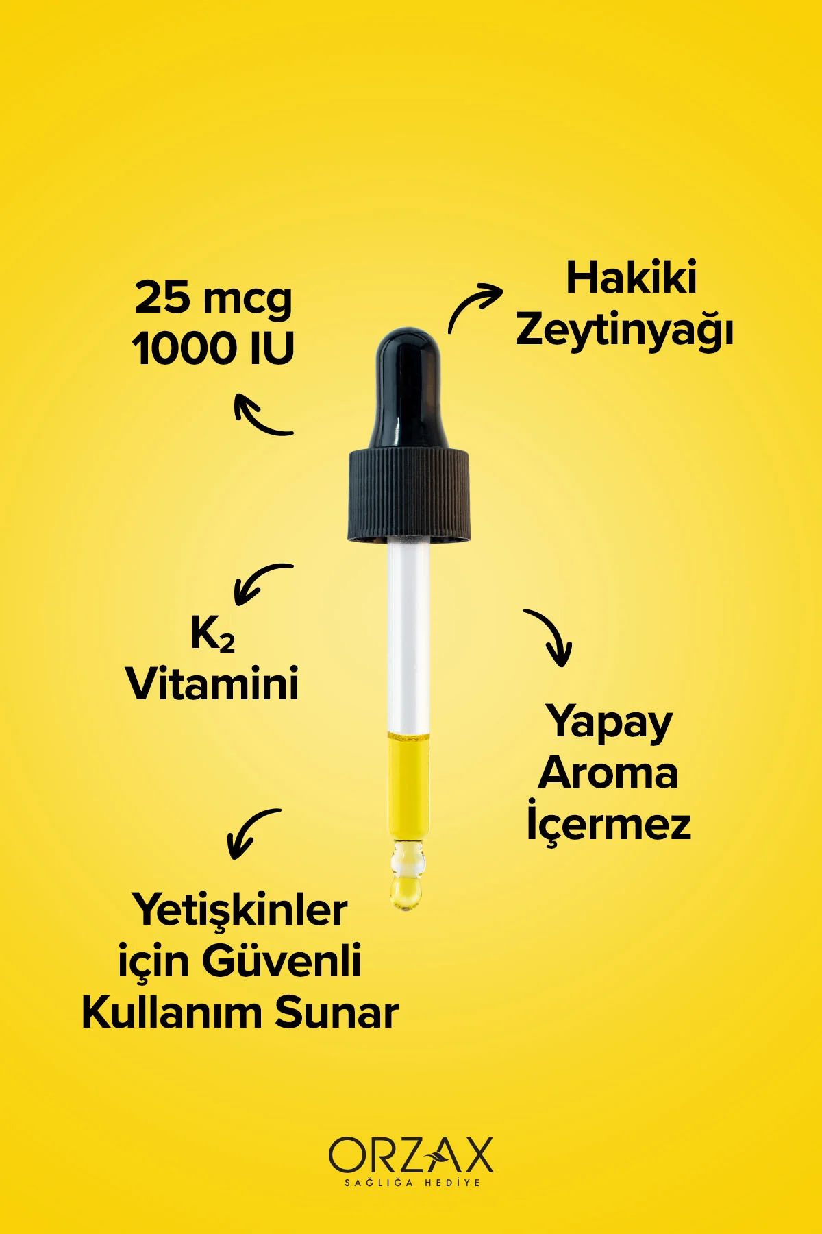Orzax D3K2 20ml Damla
