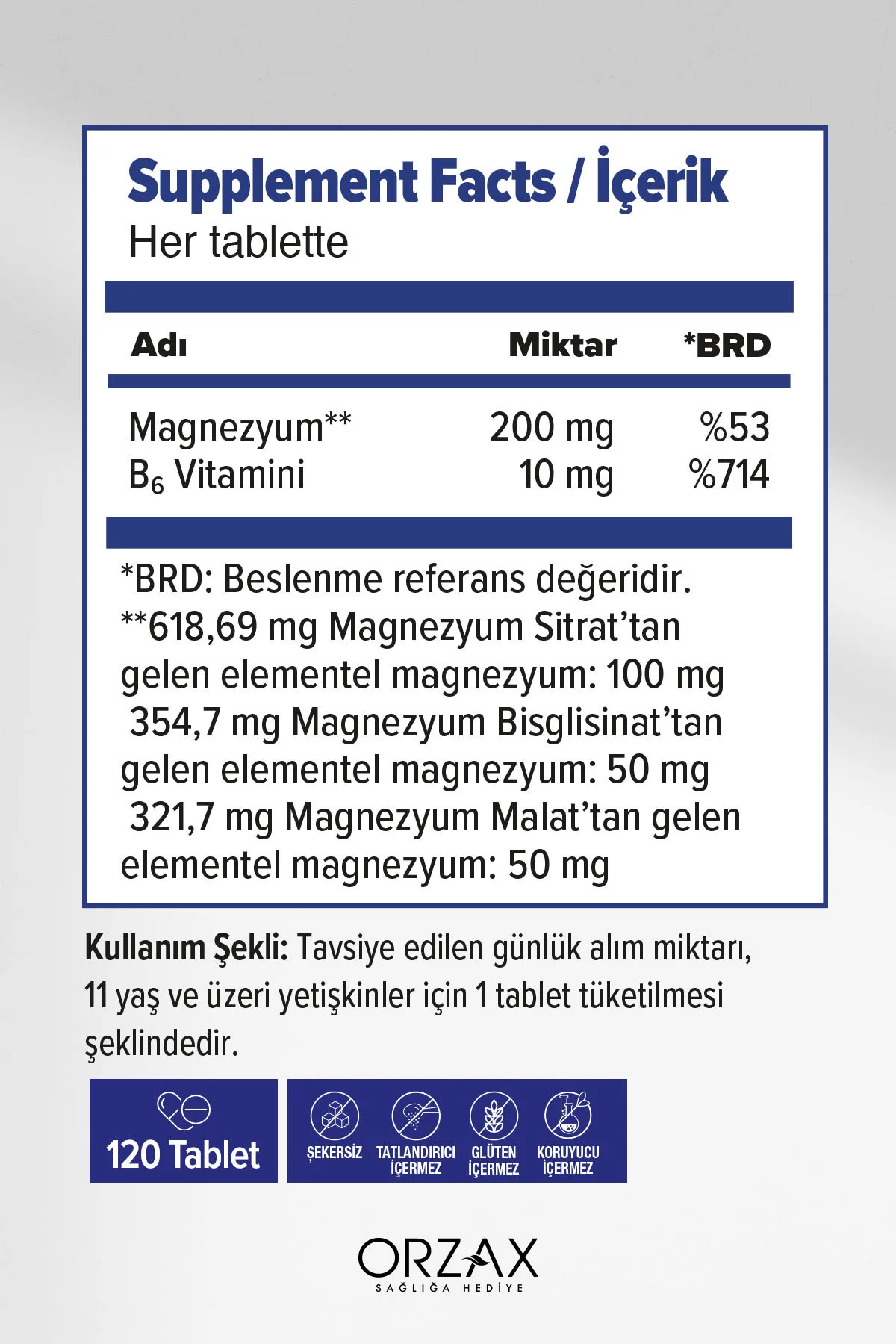 Orzax Extramag P5P 120 Tablet