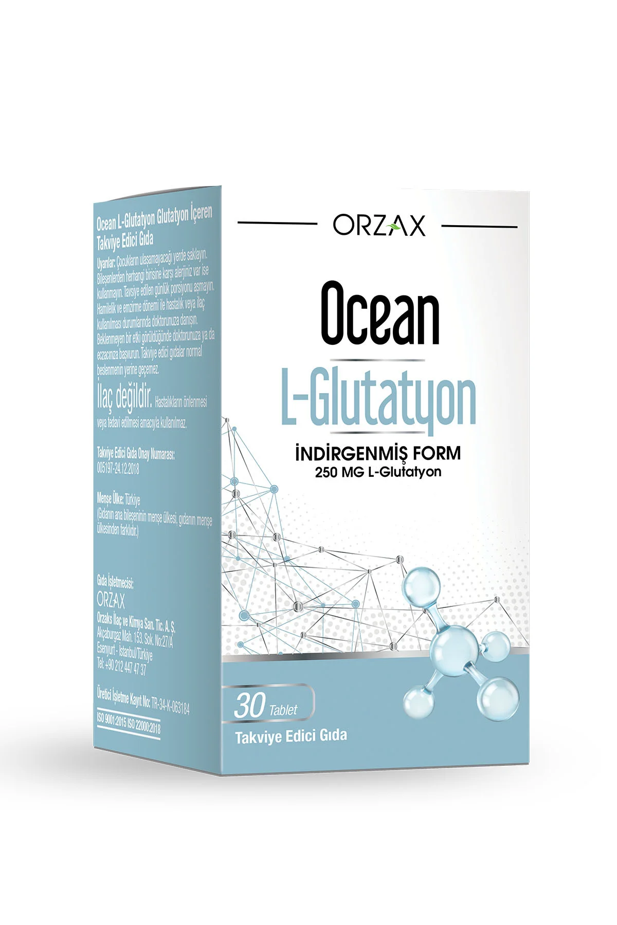 Orzax L-glutatyon 250 Mg 30 Kapsül