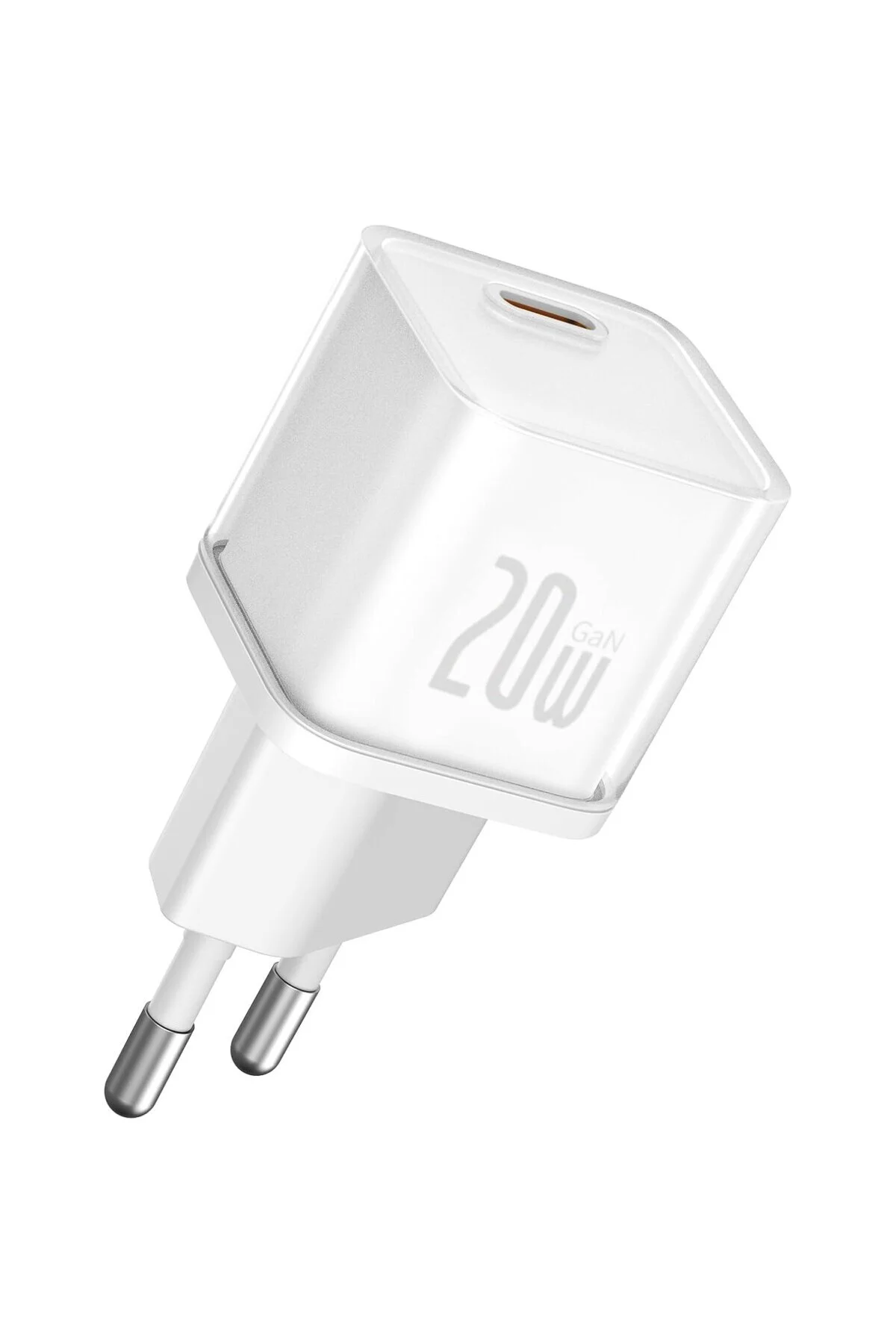 OS-Ayrstore GaN5S Hızlı Şarj Adaptörü 1C, 20W EU, Ay Beyazı