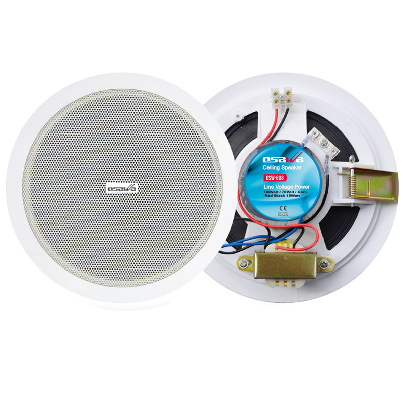 OSAWA OSW-608 16 CM 15 WATT ALÇIPAN HOPARLÖR BEYAZ  TRAFOLU (4741