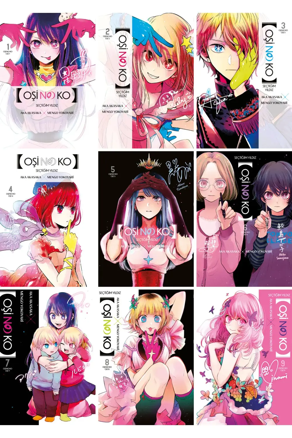 Oşi No Ko 1-2-3-4-5-6-7-8-9 Manga Seti