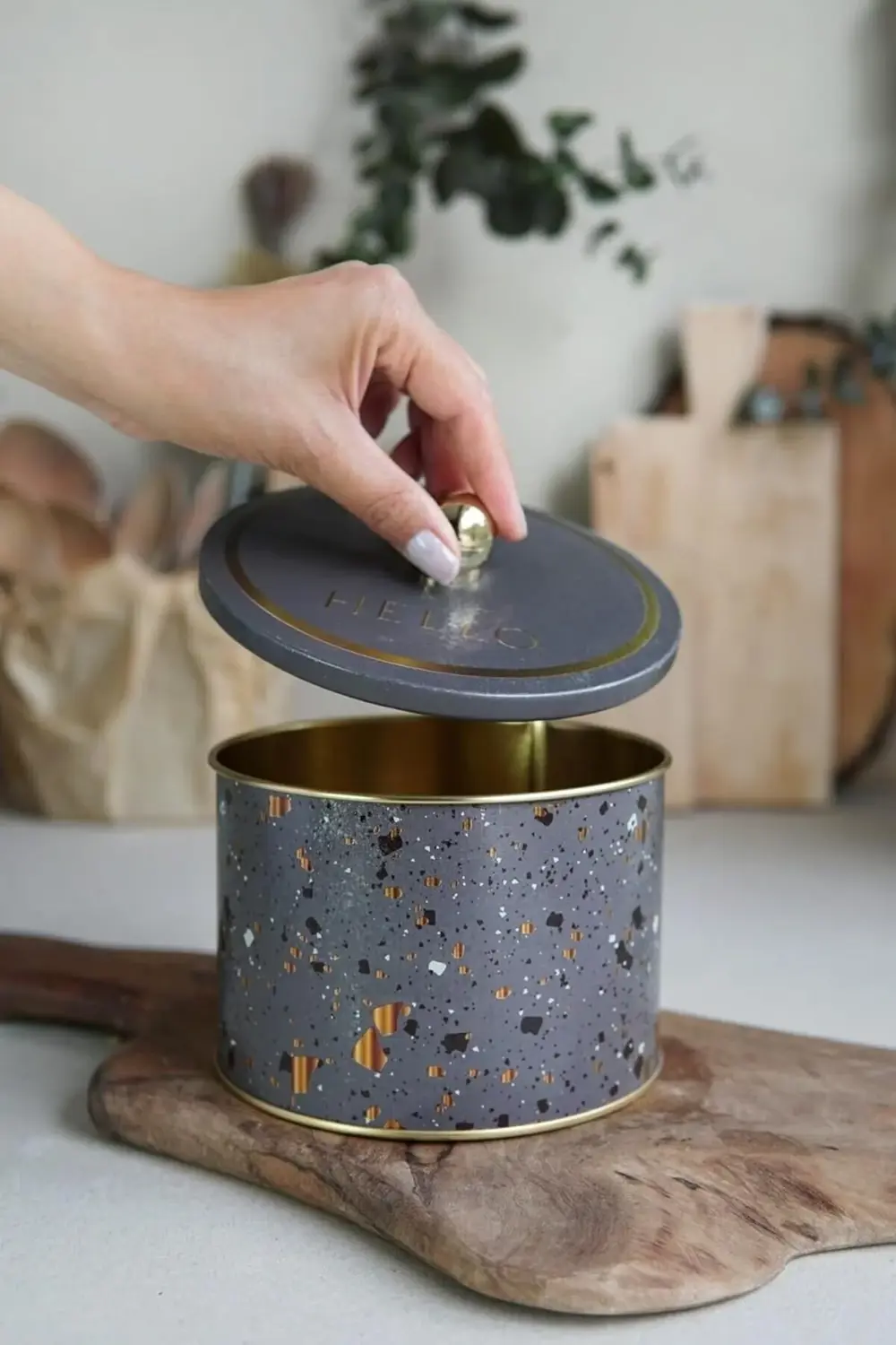 oskyshopc Çok Amaçlı Dokulu Saklama Kabı, Dekoratif Saklama Kutus