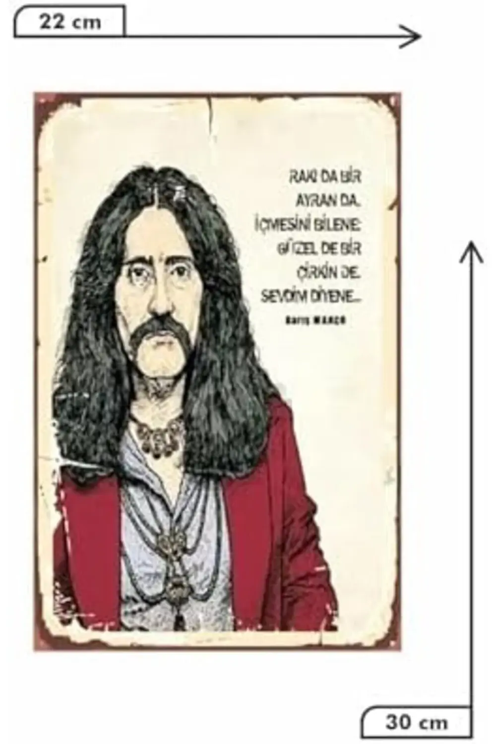 oskyshopc Rakıda Bir Ayranda Bir Içmesini Bilene Barış Manço Mdf