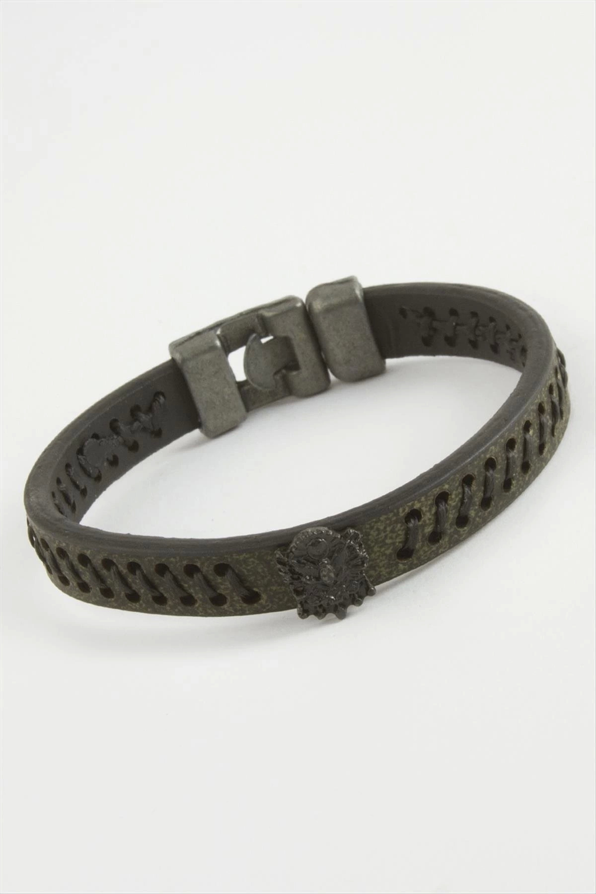 Rby Osmanli Bayraği Kaliteli Suni Deri Bileklik