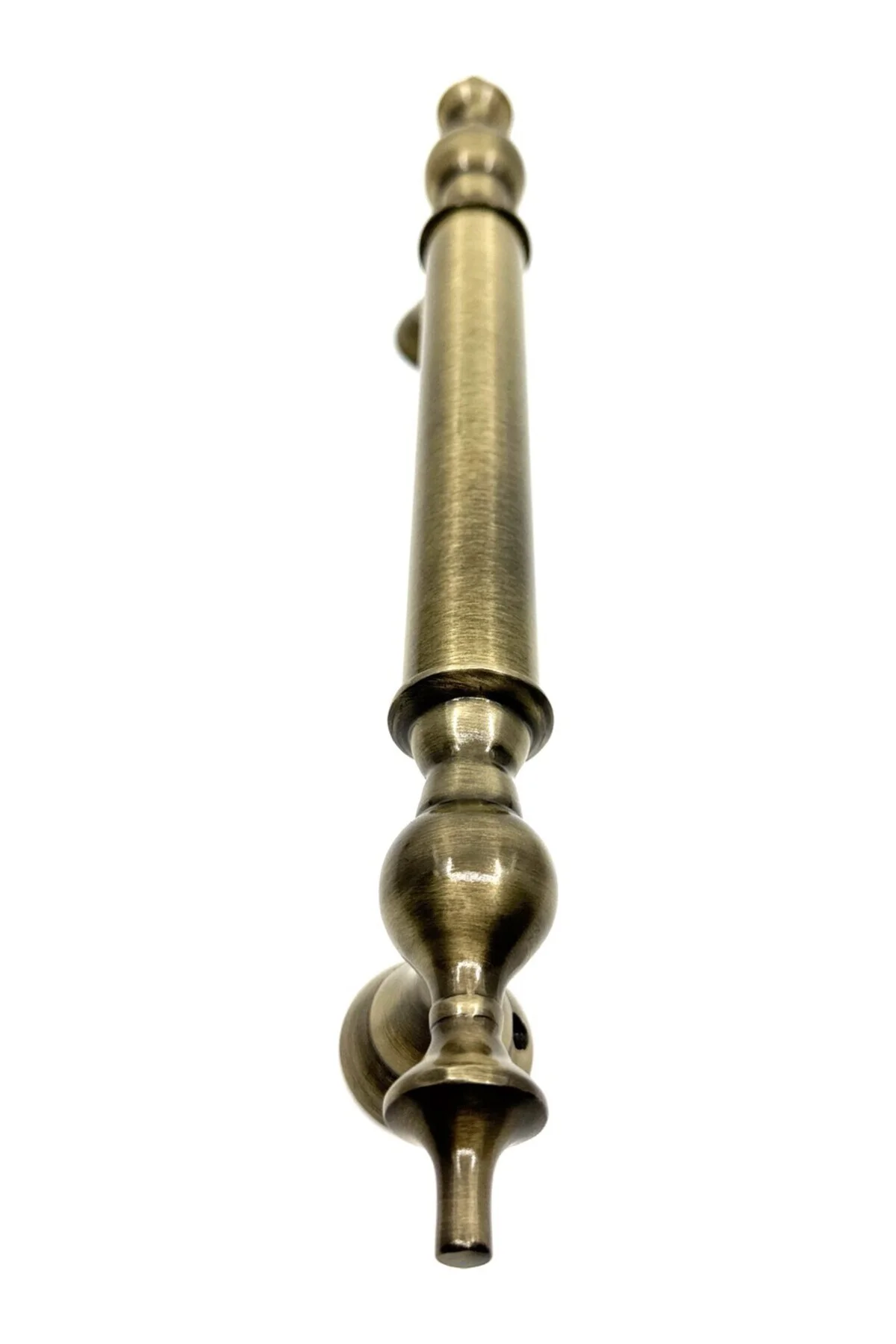Osmanlı Çekme Kolu Çelik Kapı Dış Kapı Tutma Kolu Antik Sarı 37 Cm - Antik Görünüm