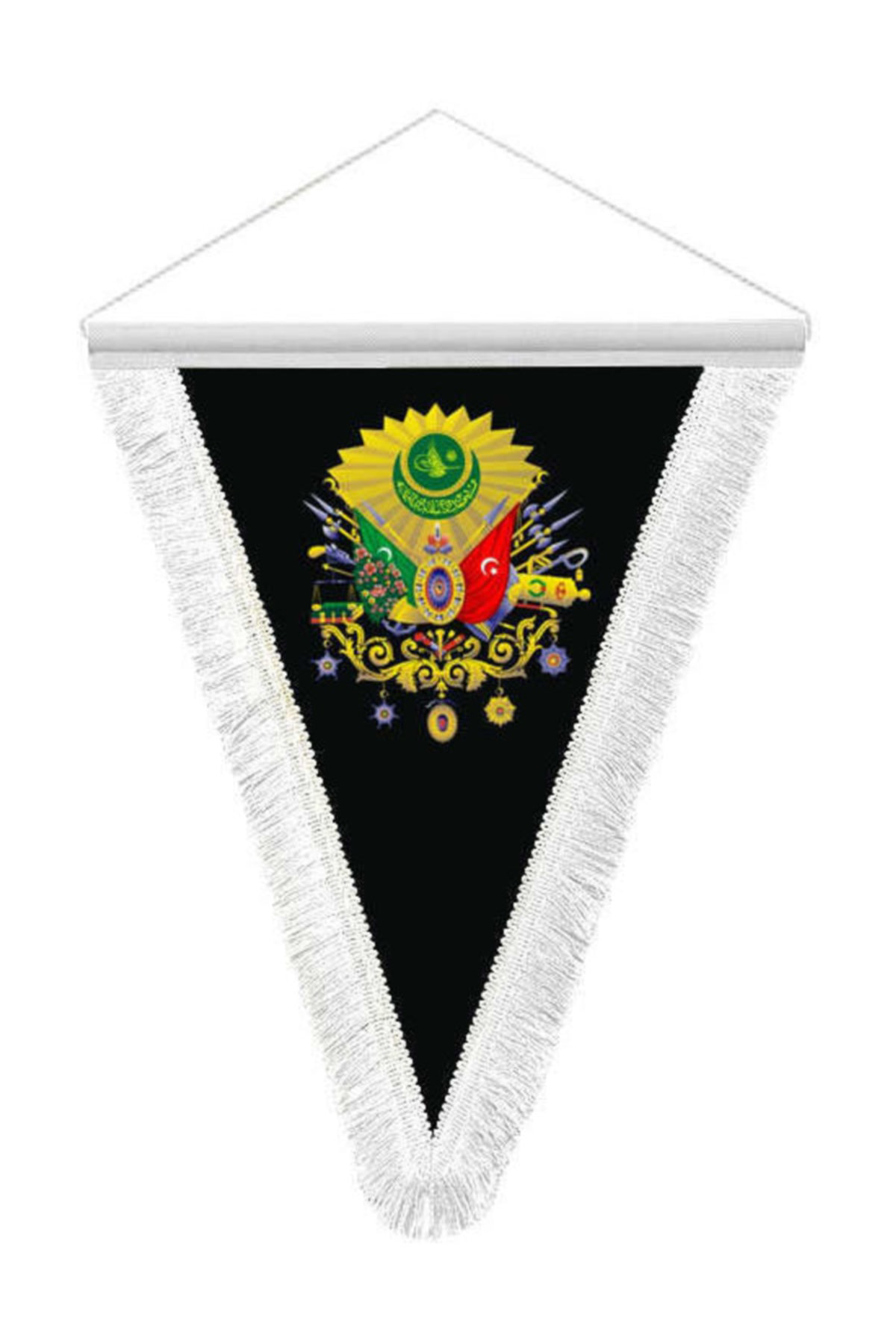 Asilmeydan Osmanlı İmparatorluğu Arma Üçgen Flama Bayrak