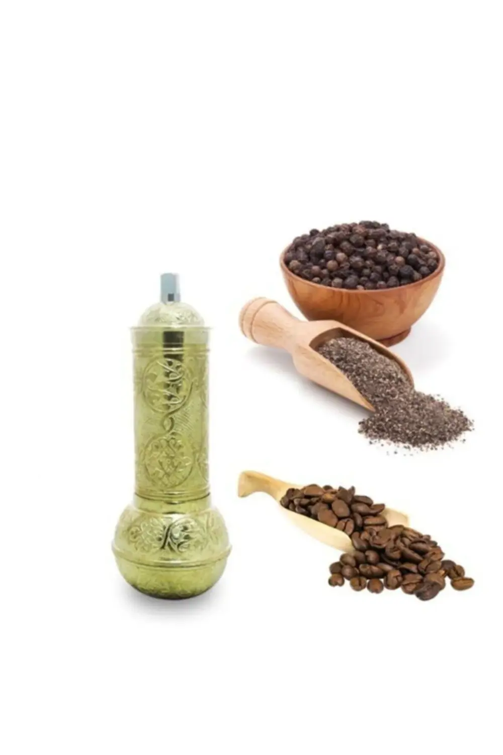 Osmanlı Tarzı Antika Parlak Altın Sarı Renk Dekoratif Değirmen Bü