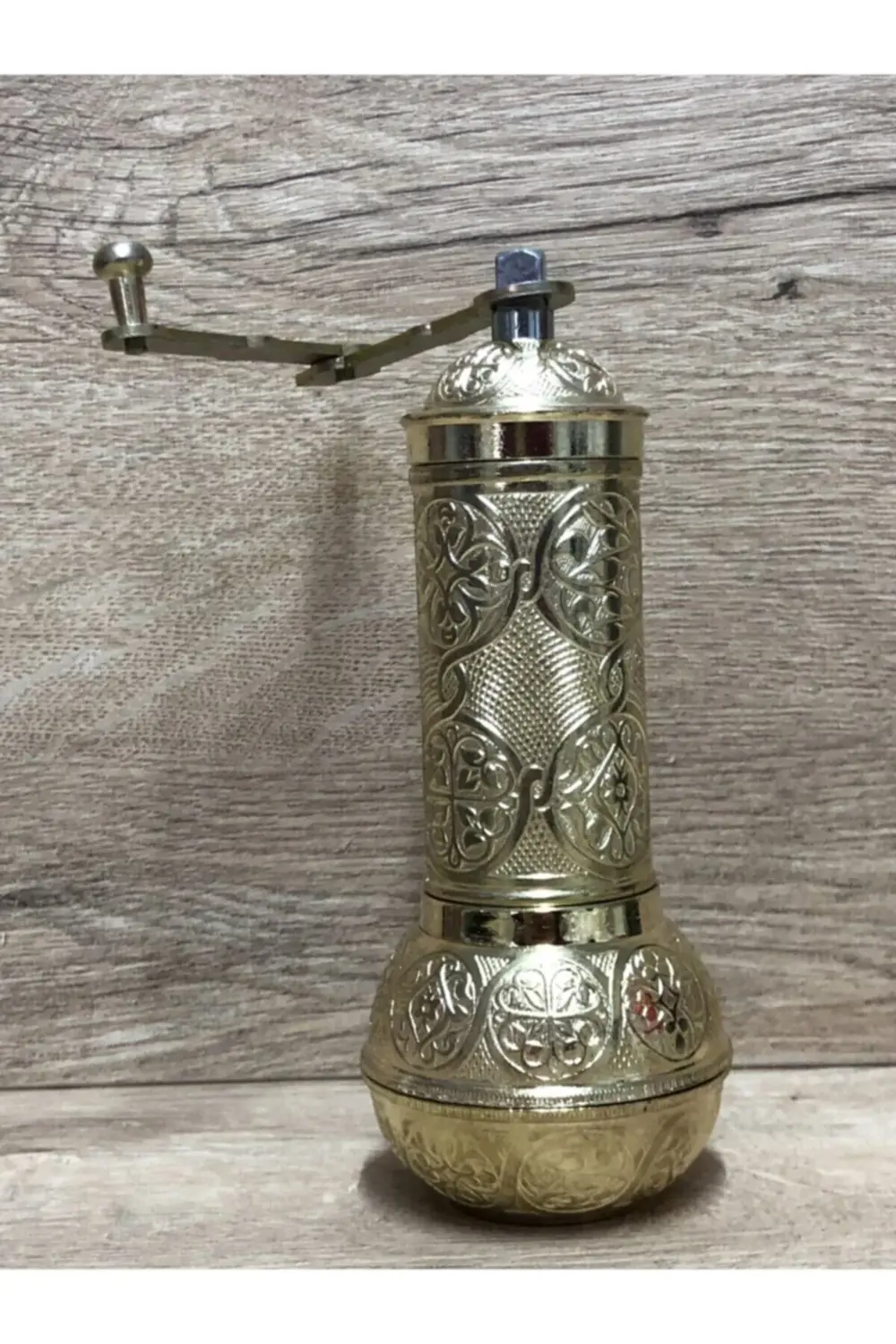 Osmanlı Tarzı Antika Parlak Altın Sarı Renk Dekoratif Değirmen Bü