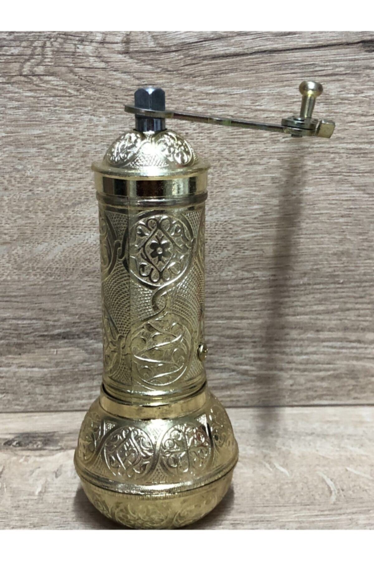 Osmanlı Tarzı Antika Parlak Altın Sarı Renk Dekoratif Değirmen Bü