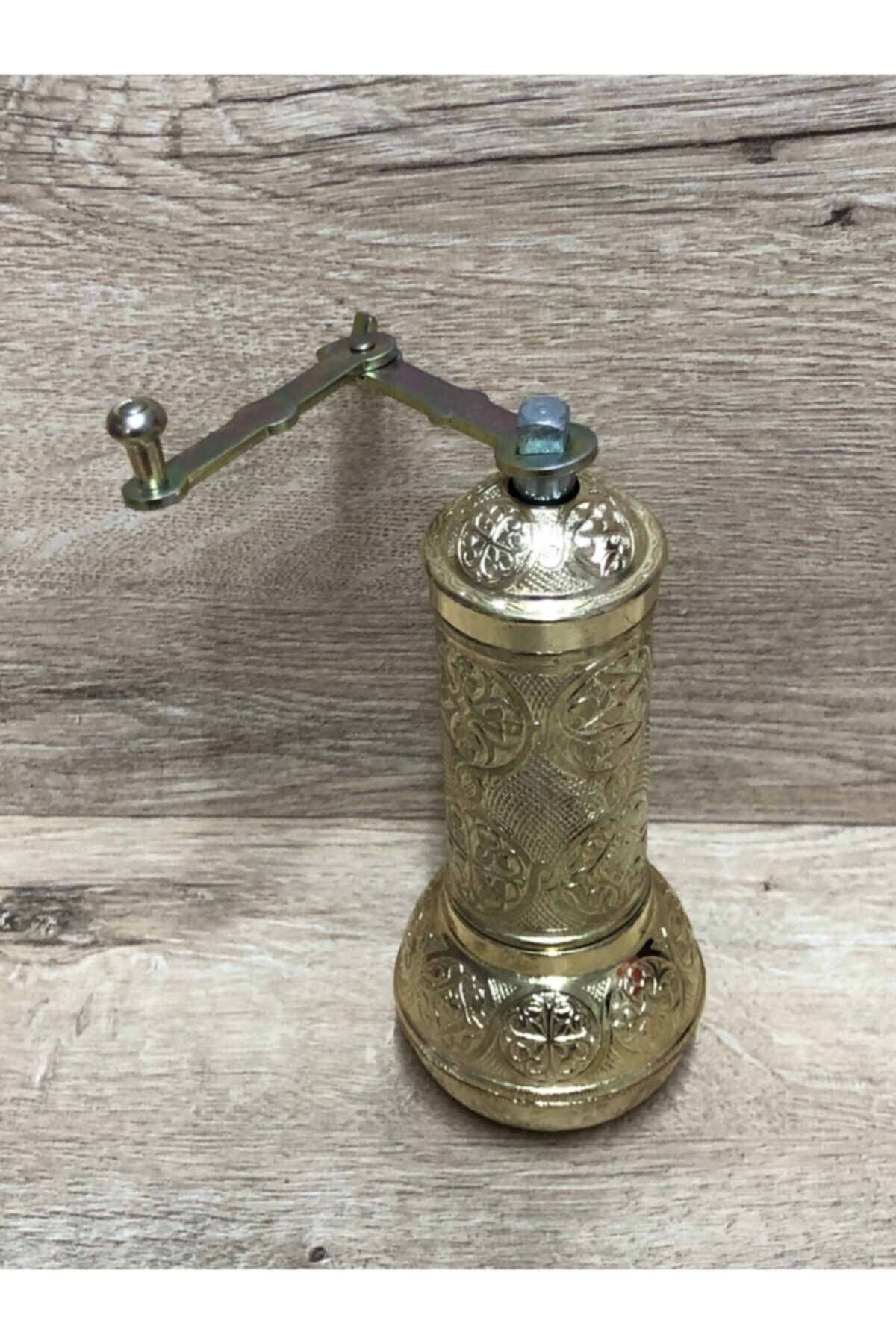 Osmanlı Tarzı Antika Parlak Altın Sarı Renk Dekoratif Değirmen Bü