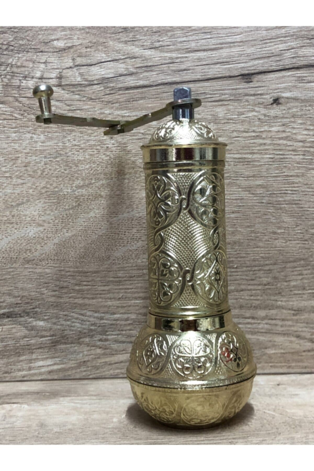 Osmanlı Tarzı Antika Parlak Altın Sarı Renk Dekoratif Değirmen Bü