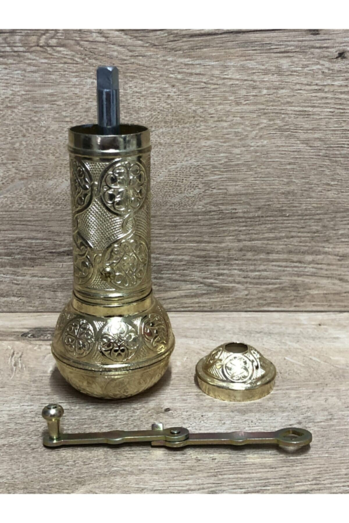 Osmanlı Tarzı Antika Parlak Altın Sarı Renk Dekoratif Değirmen Bü