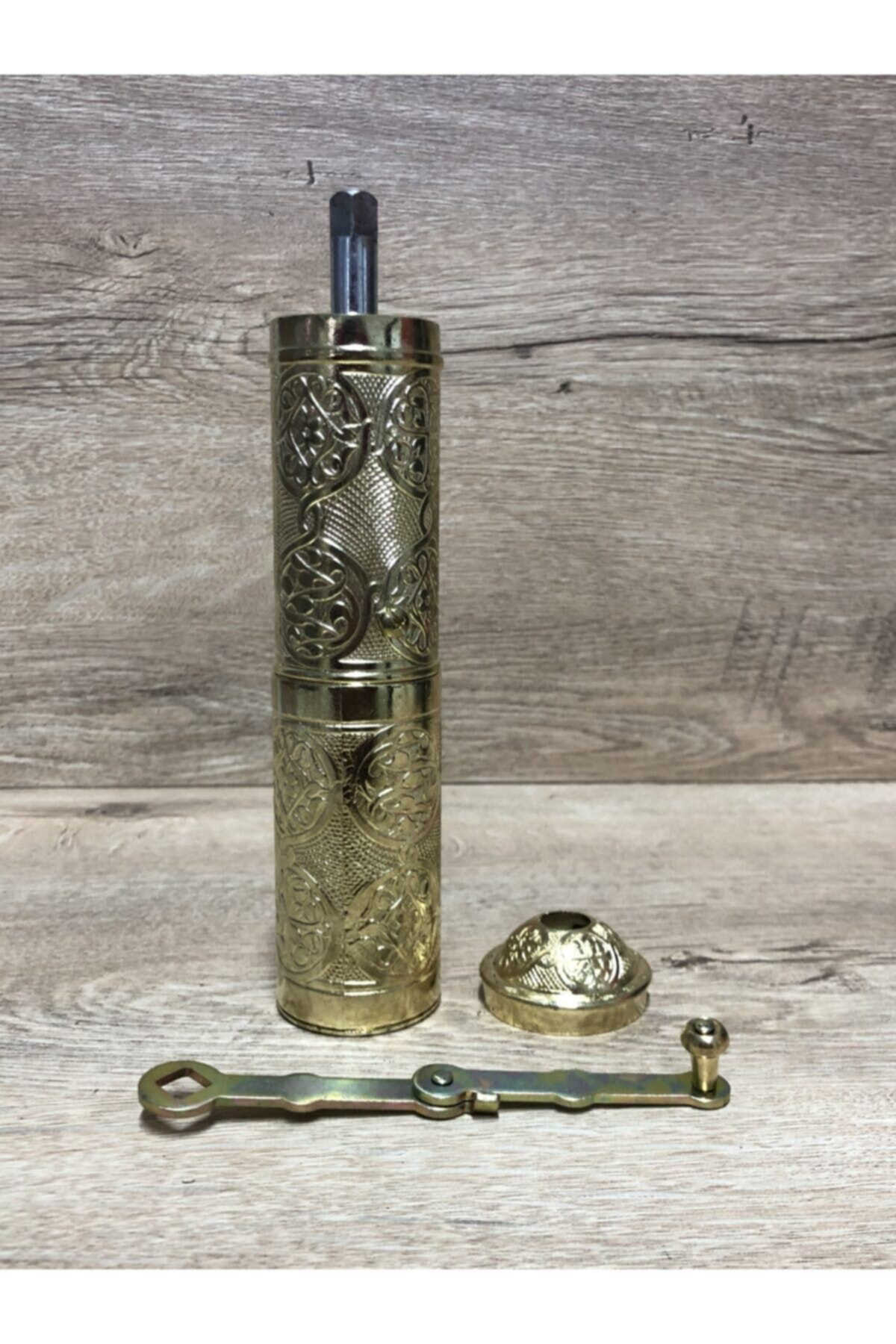 Osmanlı Tarzı Ince Uzun Büyük Boy Parlak Pirinç Kahve Çekirdeği Ö