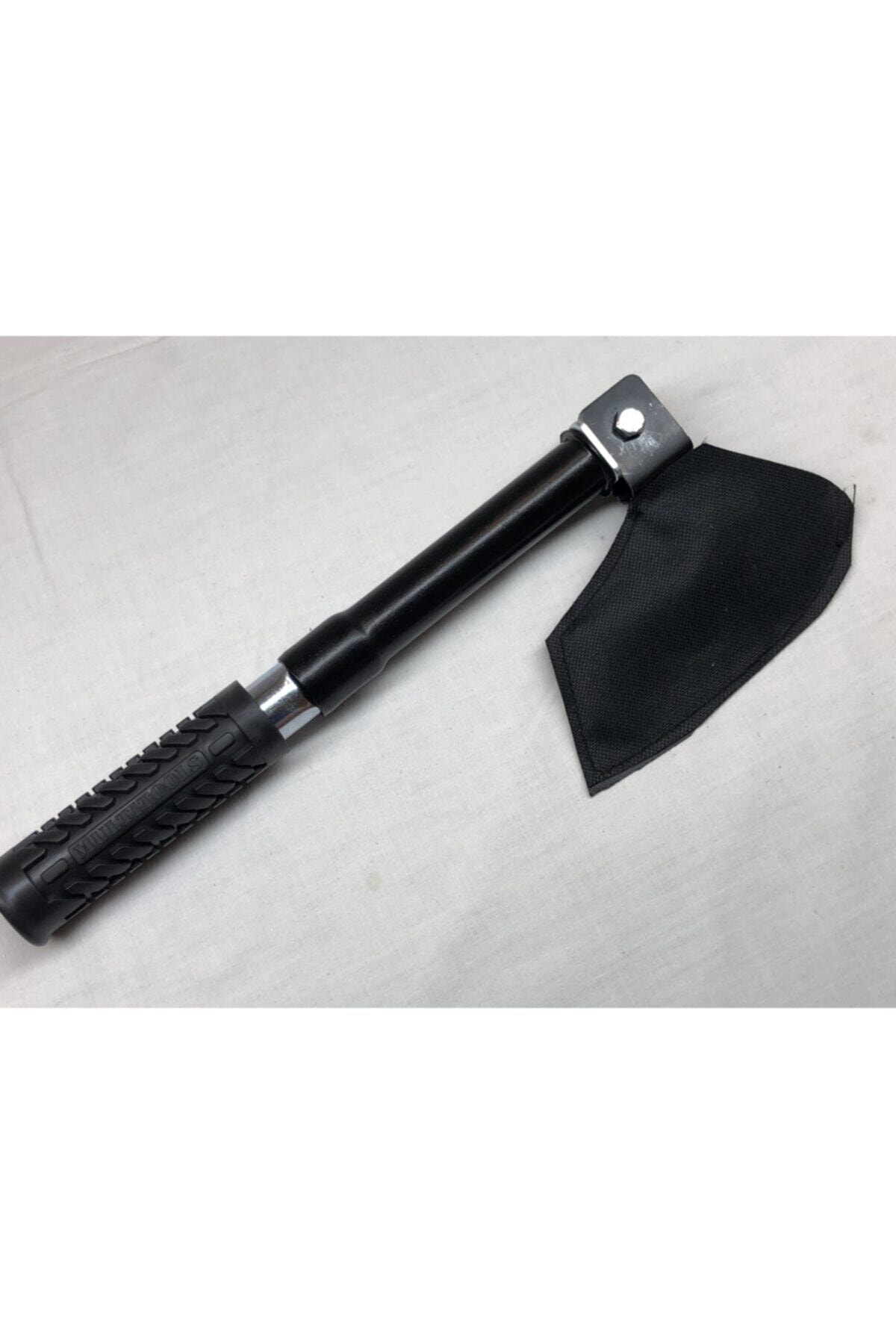 Osmanlı Tarzı Türk Malı Paslanmaz Çelik Balta Mavi Kamuflaj Çanta