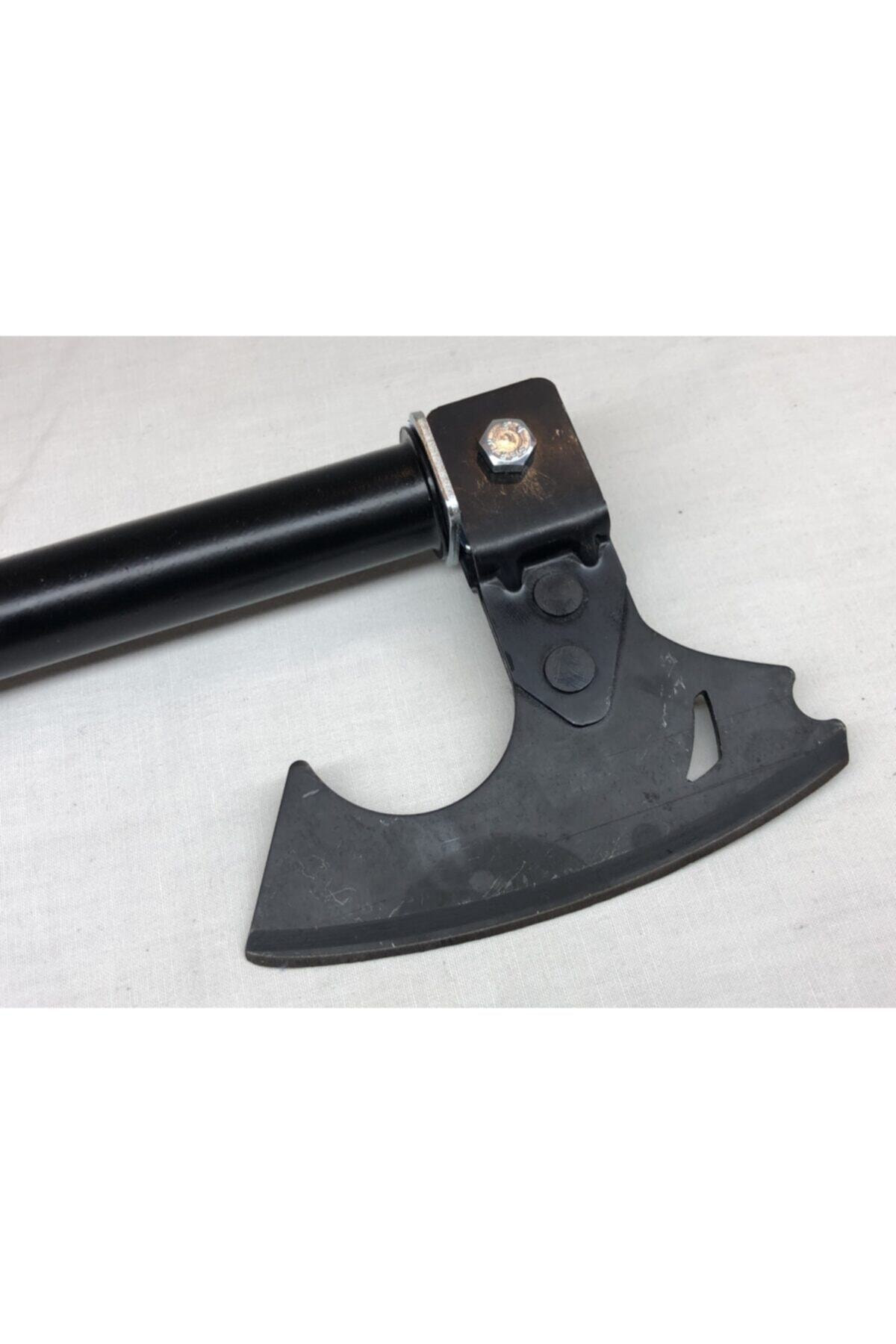 Osmanlı Tarzı Türk Malı Paslanmaz Çelik Balta Mavi Kamuflaj Çanta