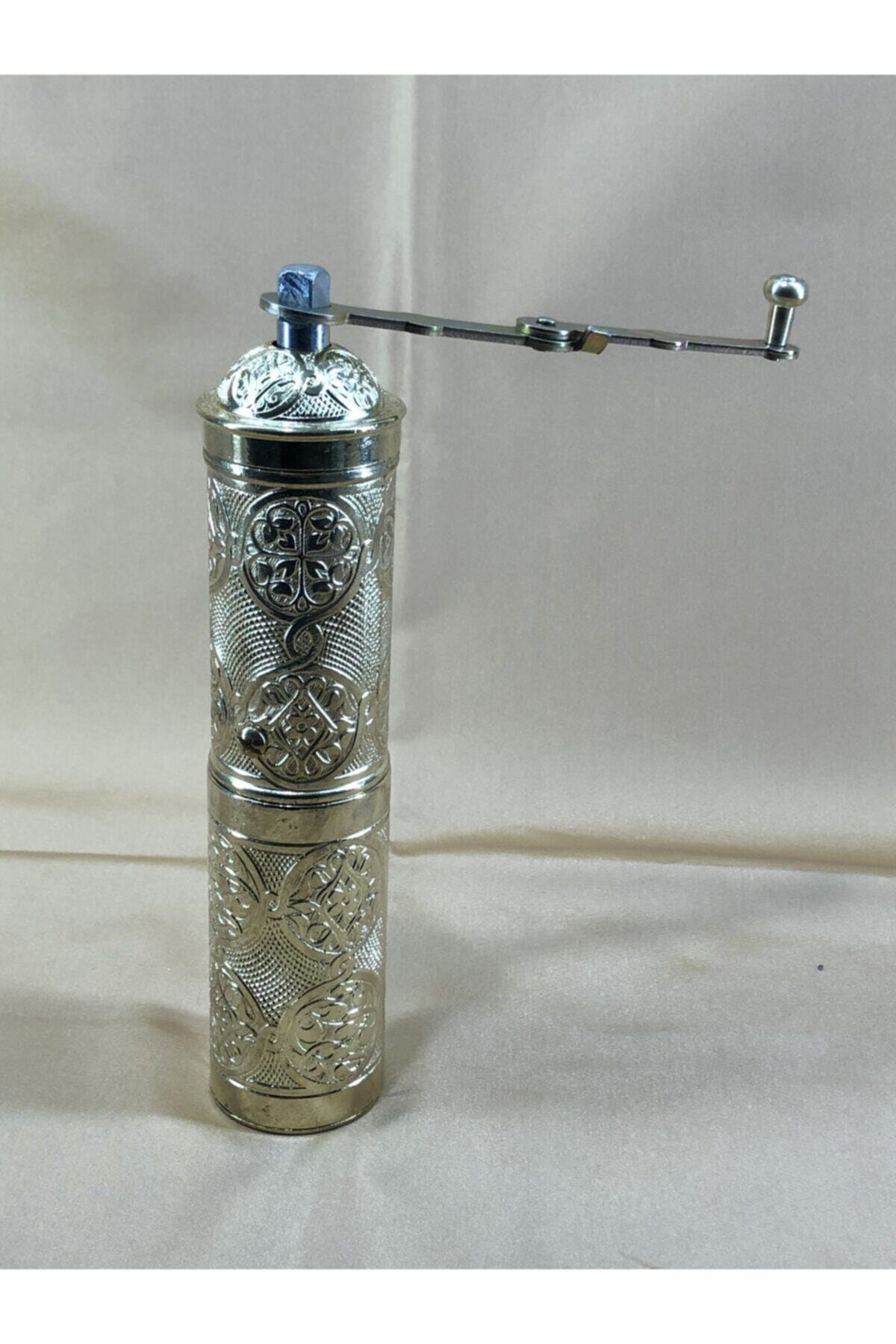 Osmanlı Tarzı Uzun Büyük Boy Parlak Sarı Kahve Çekirdek Öğütücü K