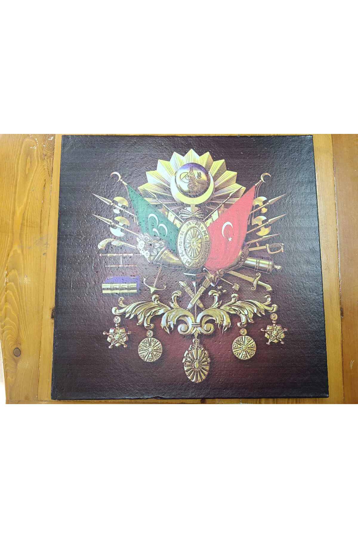 Osmanlı Tuğra Strafor UV Baskı   - 50 cm x 50 cm