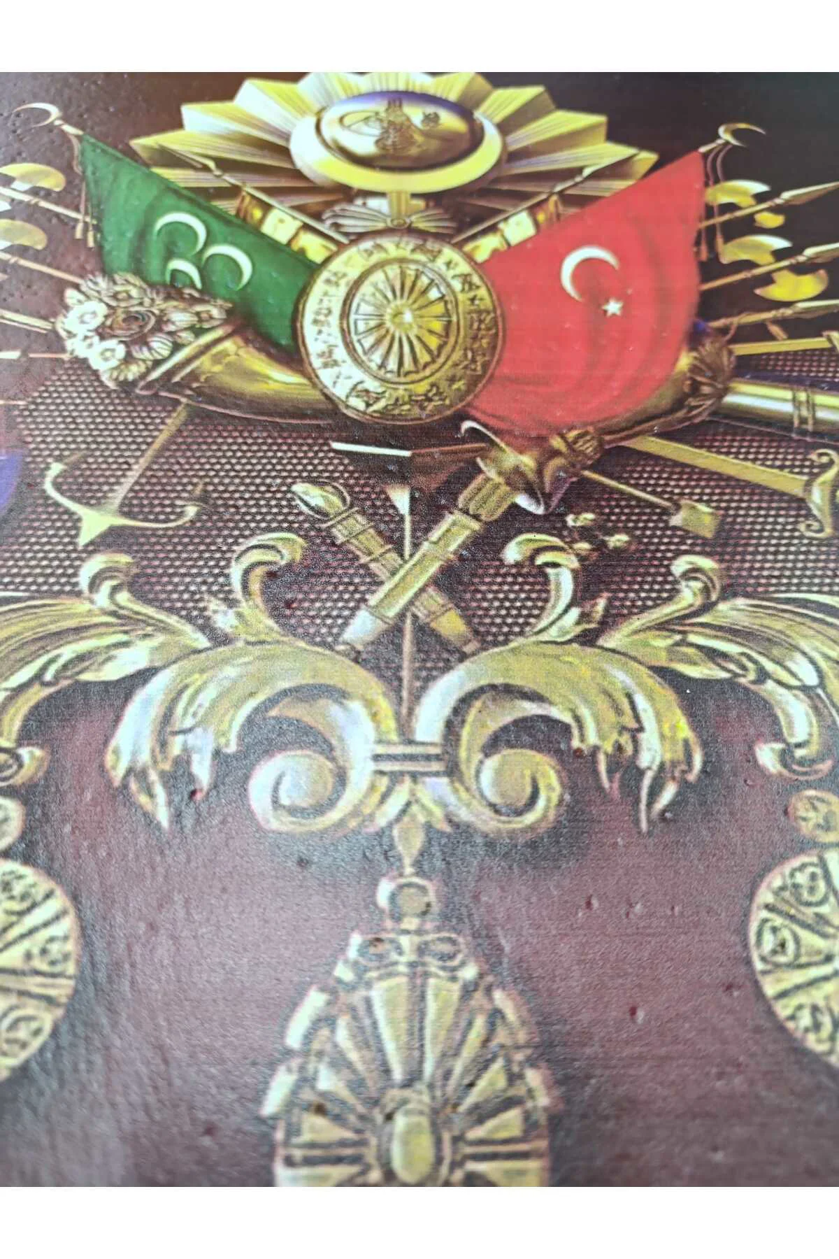 Osmanlı Tuğra Strafor UV Baskı   - 50 cm x 50 cm