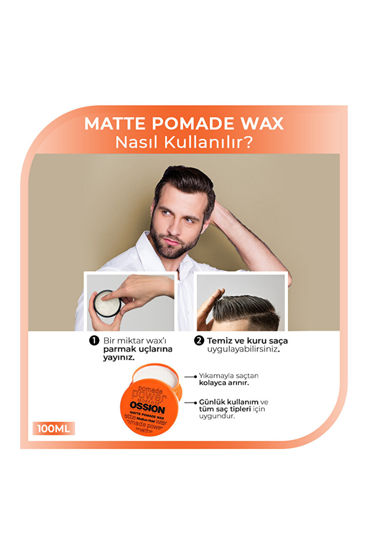 Morfose Ossion Matte Pomade Wax 100 Ml