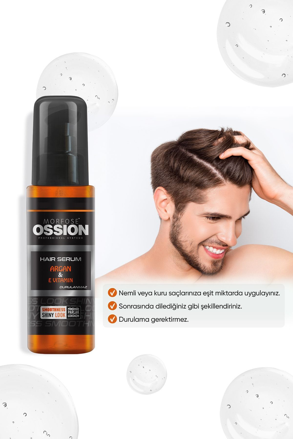 OSSION SAÇ SERUMU 75 ML ARGAN AND E VITAMIN
