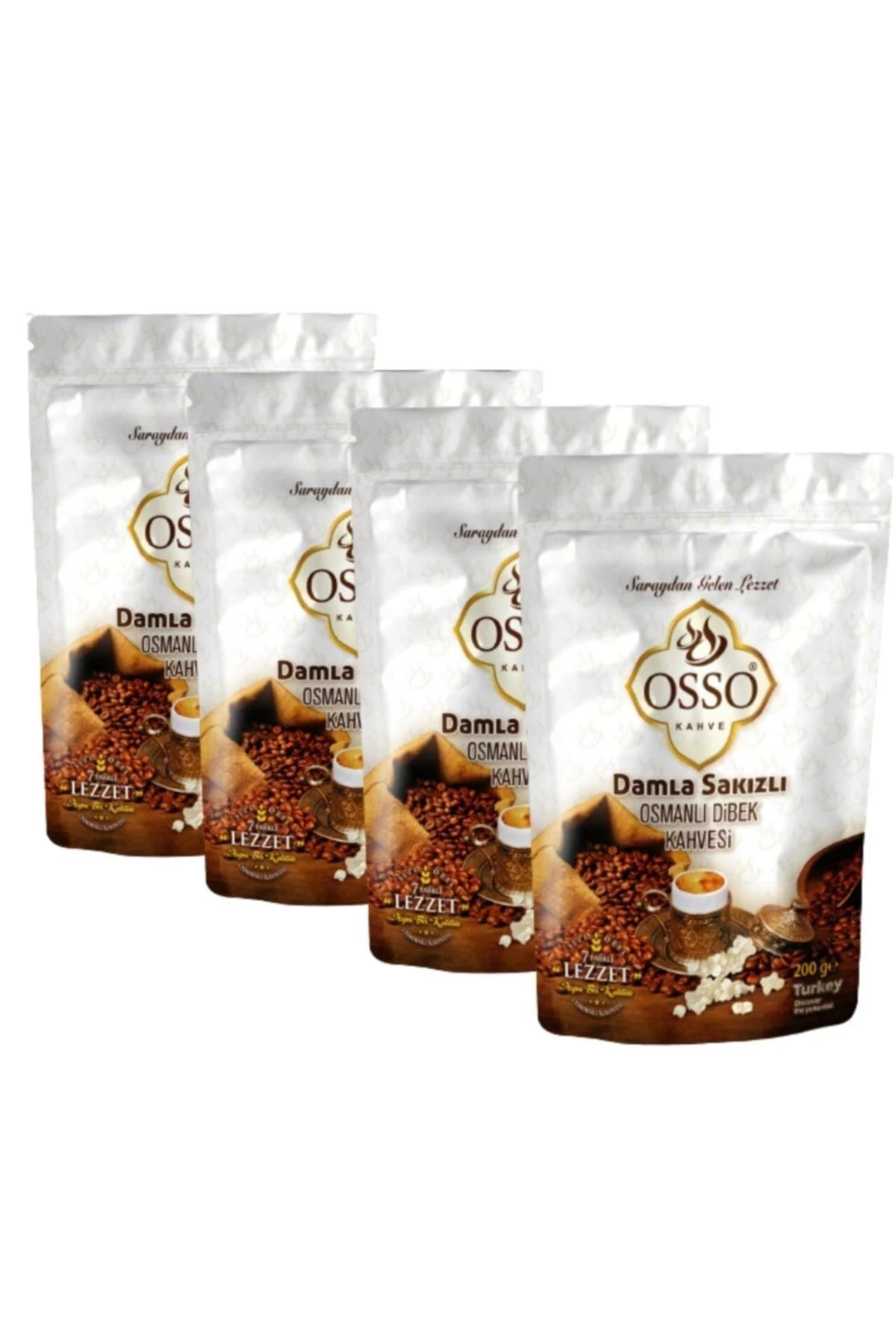 OSSO DAMLA SAKIZLI DİBEK KAHVE 200 GR 4 ADET