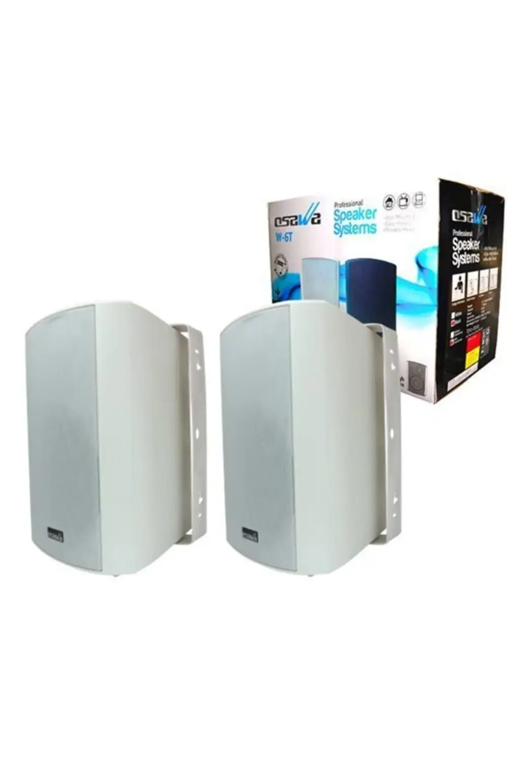 Osw-6t Beyaz Sütun Hoparlör 16 Cm 2 Adet