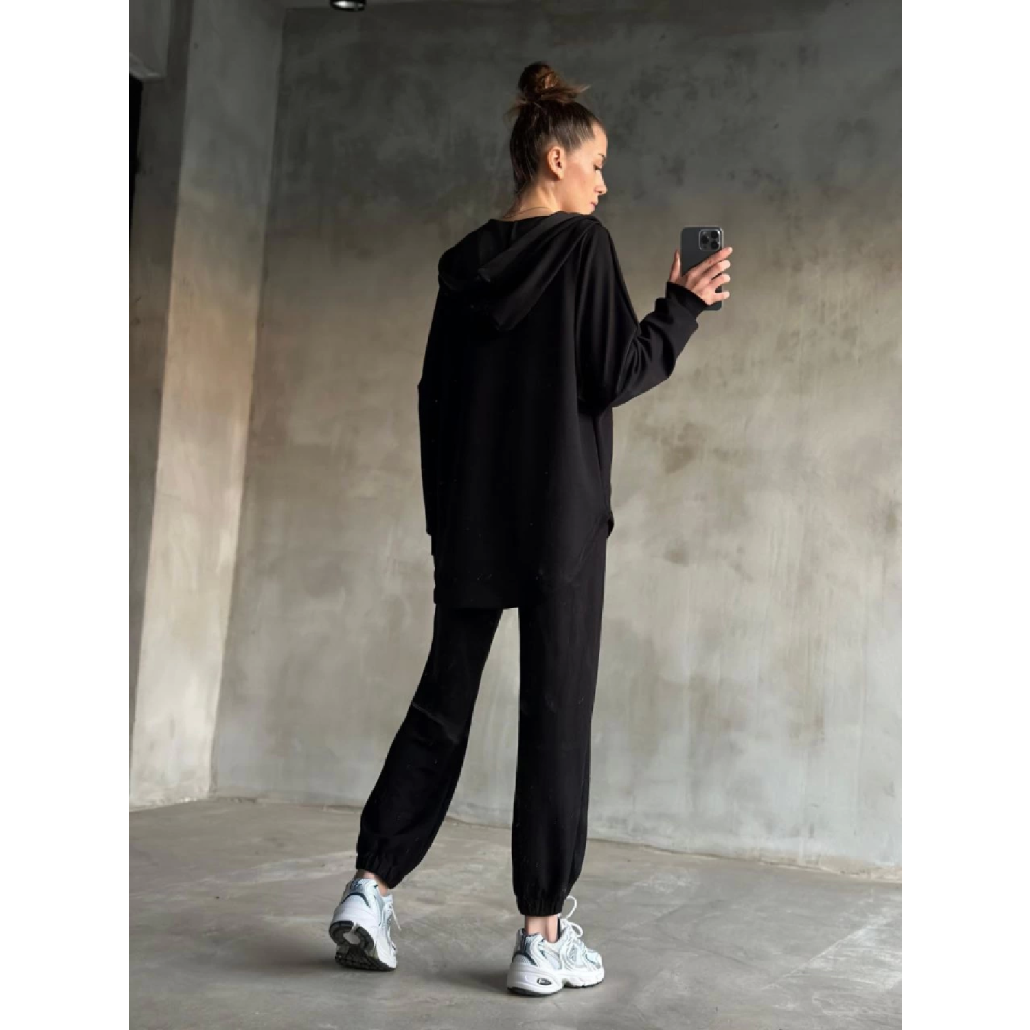 Osy Modal Yumuşak Dokulu Kumaş Gogger Oval Kesim Kapüşonlu Fermua