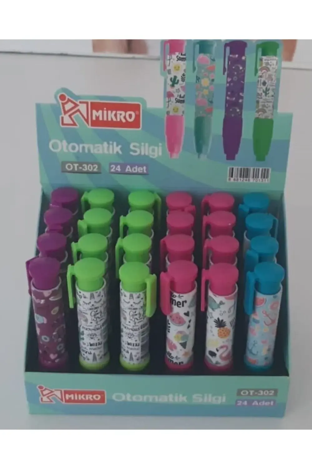 Ot-302 Kız Silgi Otomatik ( 4 Adet )