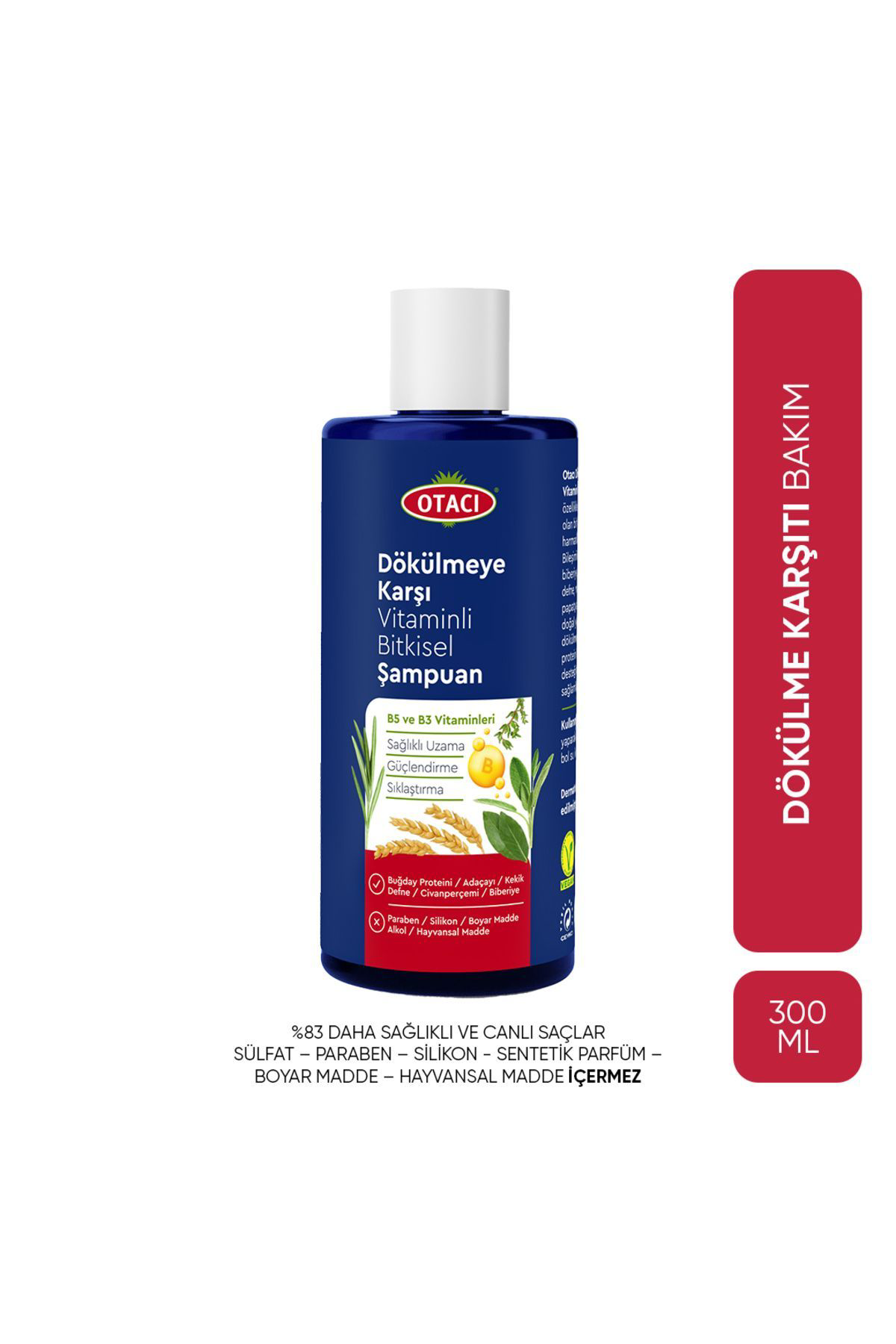 Otacı  Bitkisel Şampuan Dökülmeye Karşı Vitaminli 300 Ml