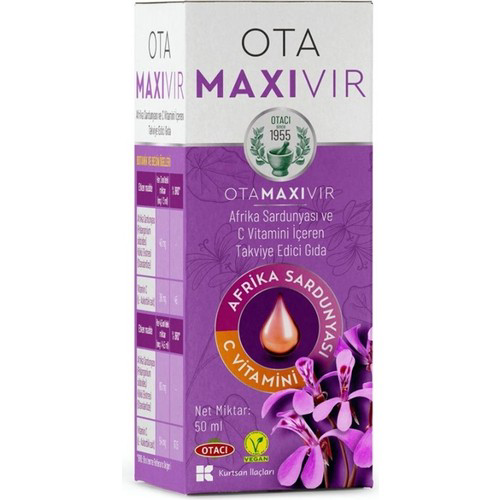 Otacı Ota Maxivir Takviye Edici Gıda 50 Ml